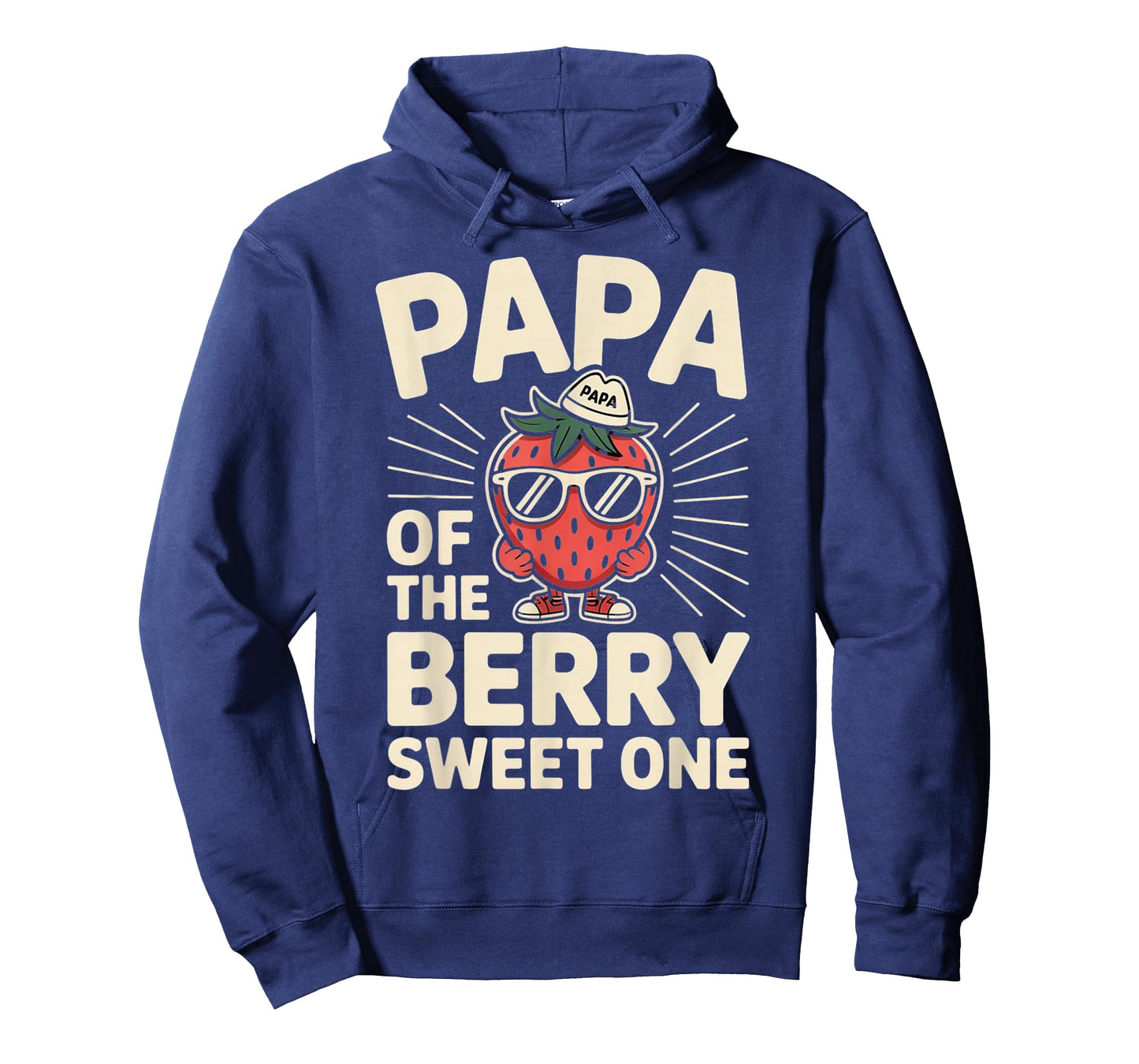 Papa of The Berry Sweet One Funny Dad Strawberry T-Shirt