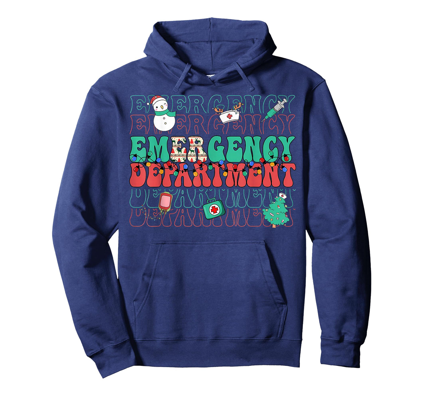 Emergency Department Christmas ER Nurse Xmas Nursing T-Shirt