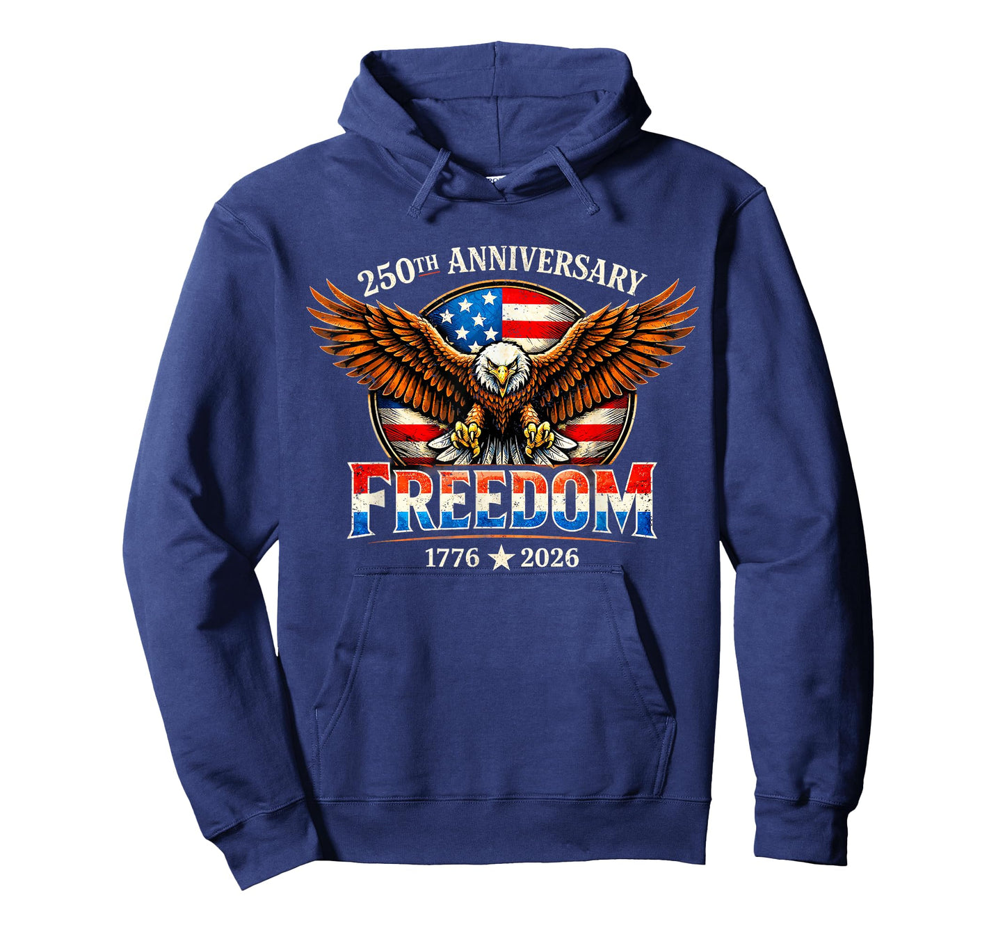 250th Anniversary American 4th of July 1776-2026 Bald Eagle T-Shirt