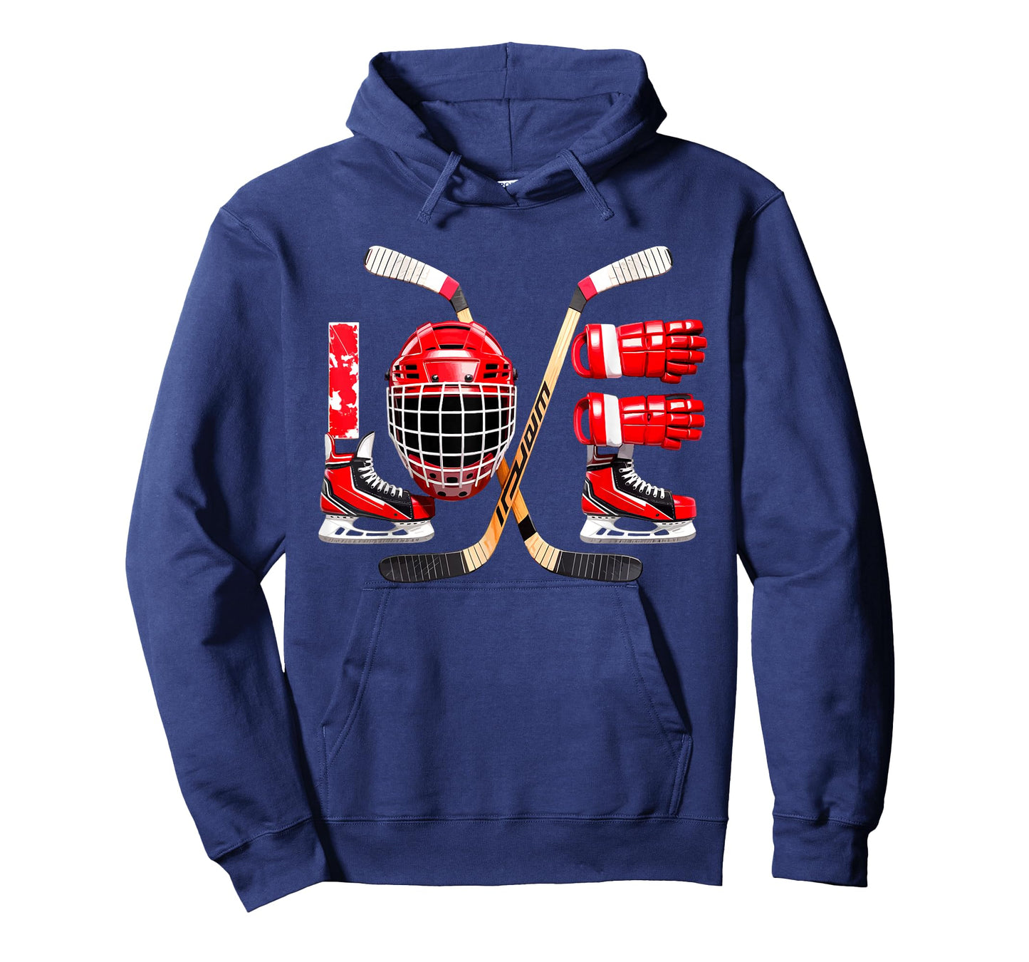 Valentines Day Love Ice Hockey Items Men Boys Kids Teens T-Shirt