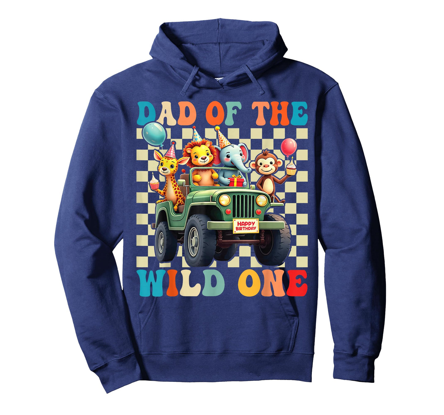 Dad of The Wild One 1st Birthday Safari Jungle Animals T-Shirt