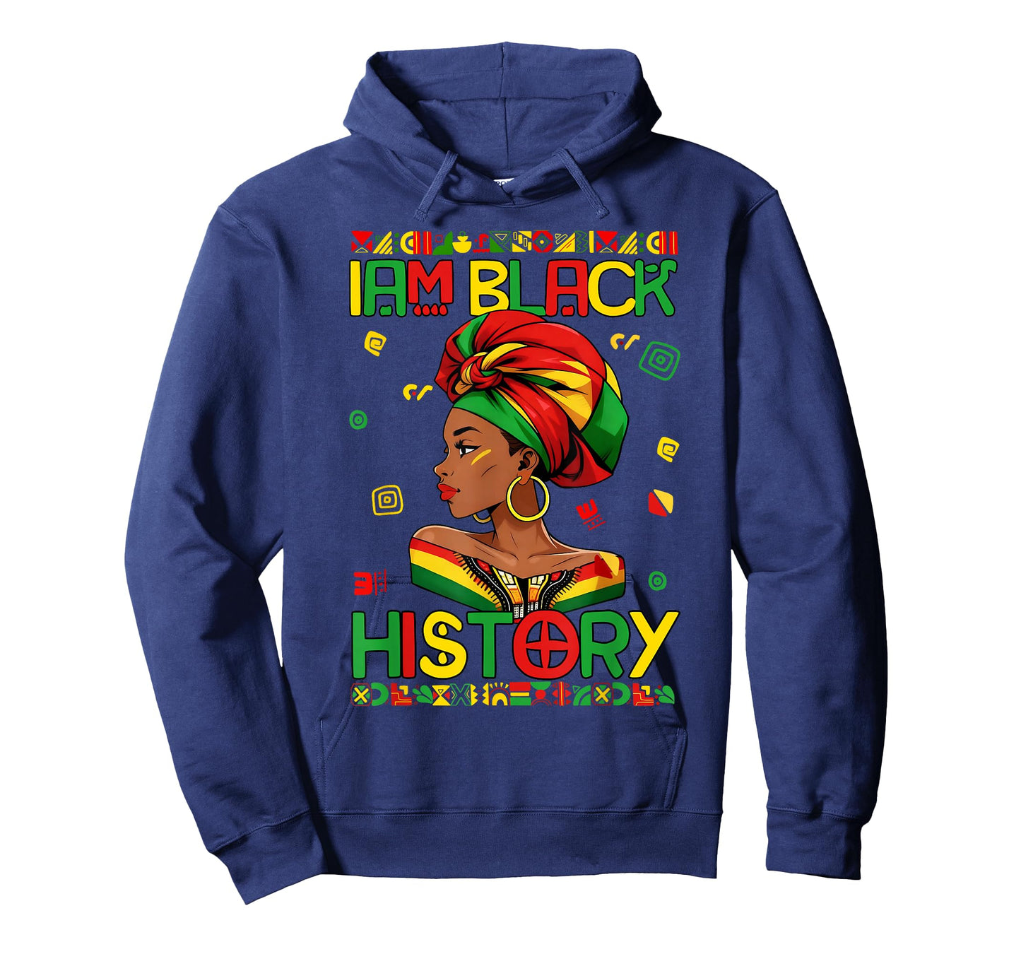 I Am Black History Black Woman African Melanin Queen Africa T-Shirt