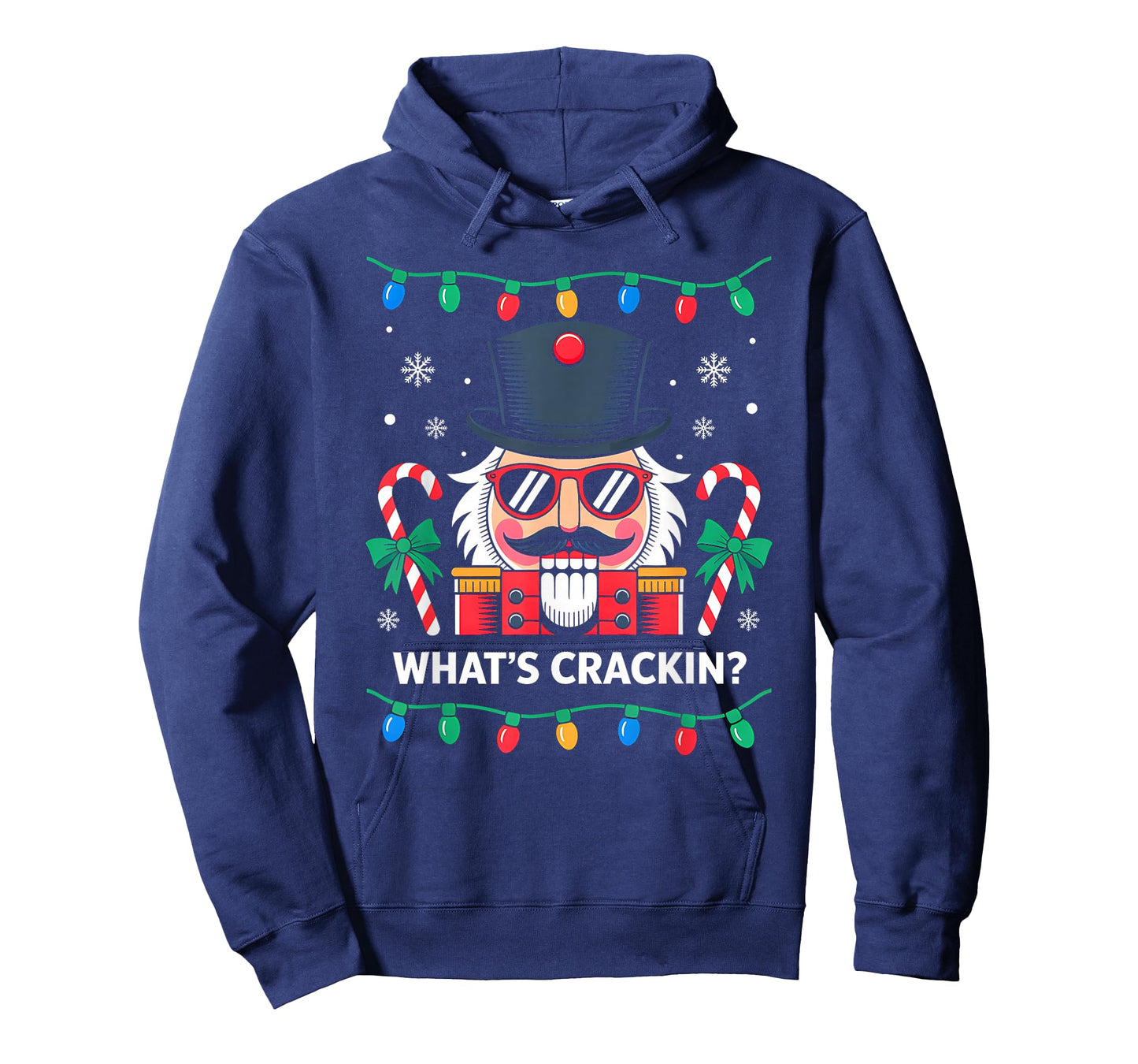 Funny Christmas Nutcracker What's Crackin Family Xmas Lights T-Shirt