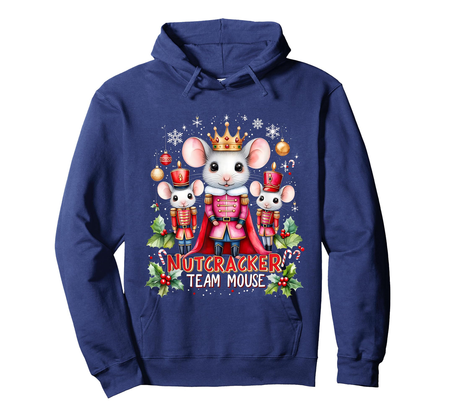 Nutcracker Team Mouse Cute Christmas Design T-Shirt