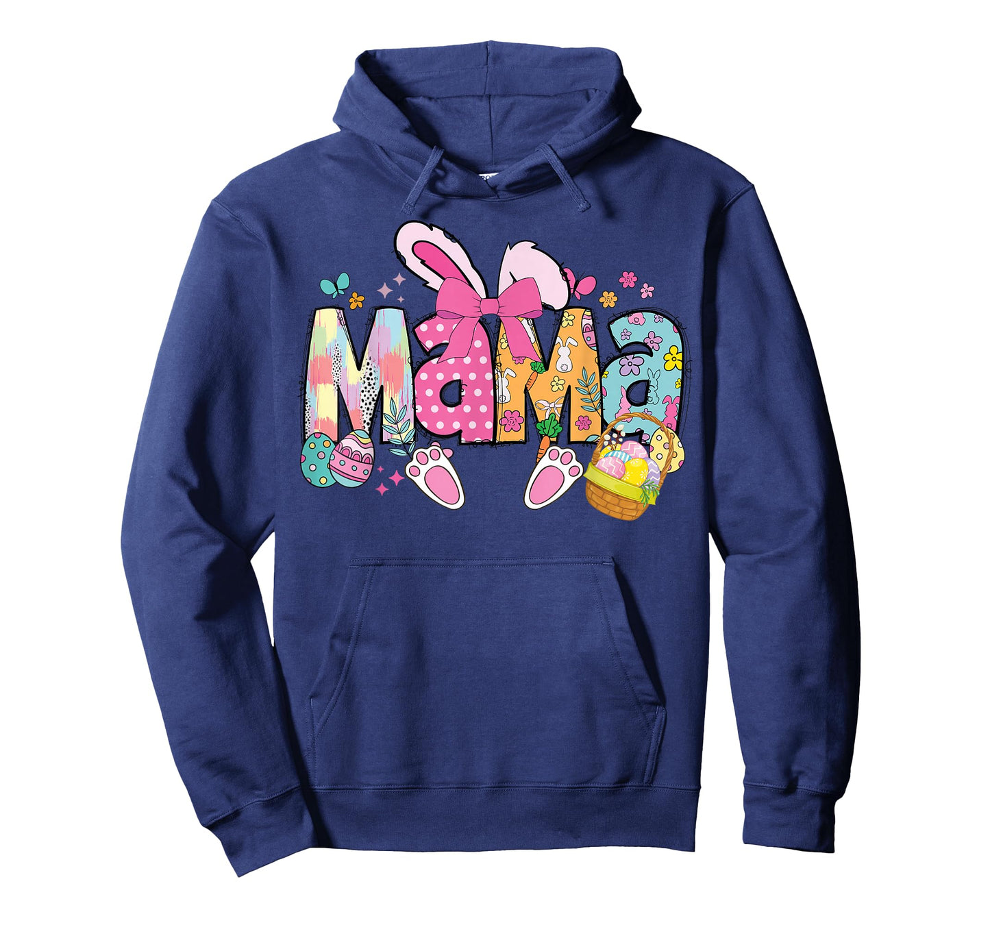 Mama Coquette Bow Bunny Easter Funny Mom Mommy Happy Easter T-Shirt