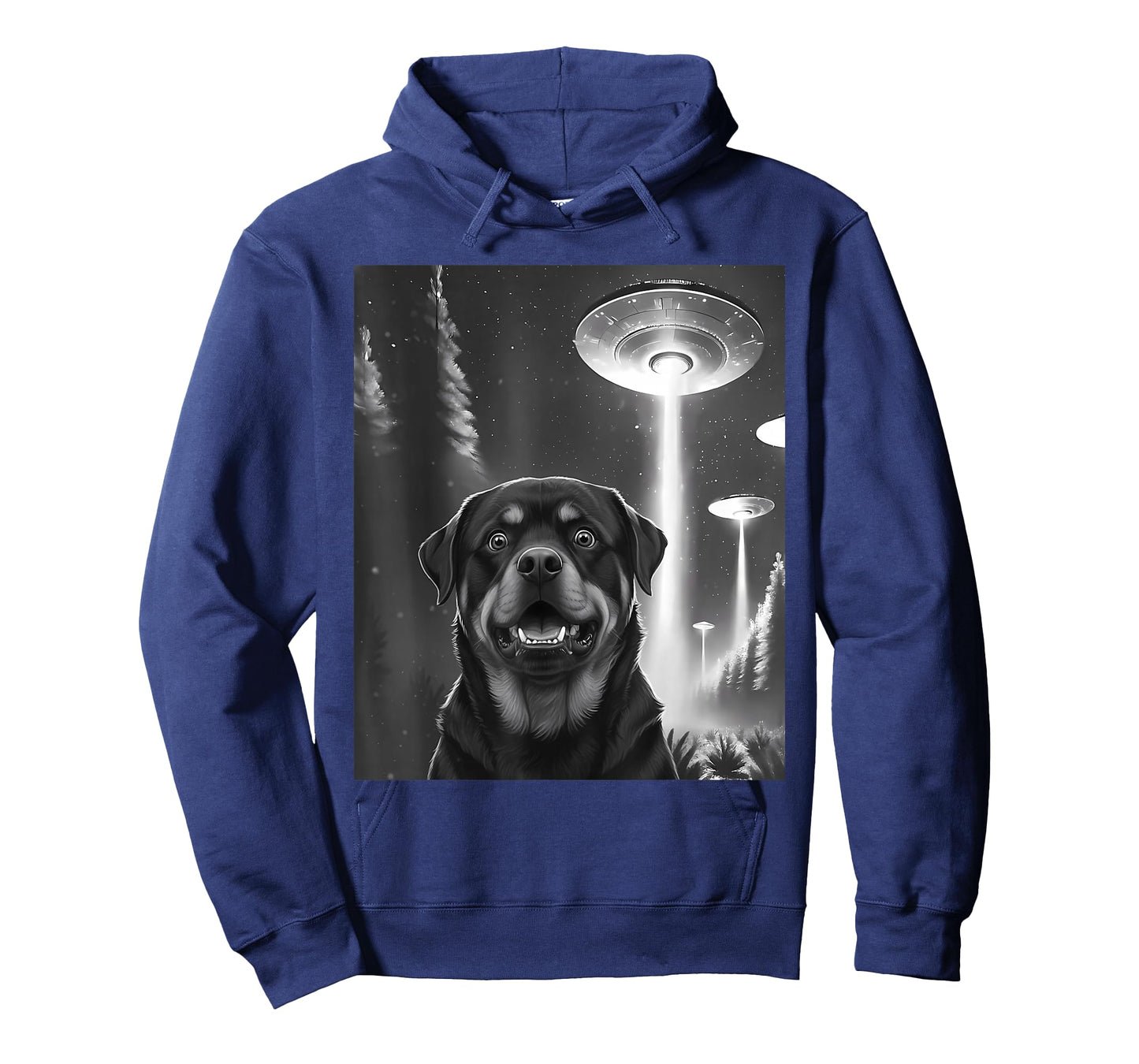 Funny Rottweiler Alien UFO Taking a Selfie Animal Lover T-Shirt