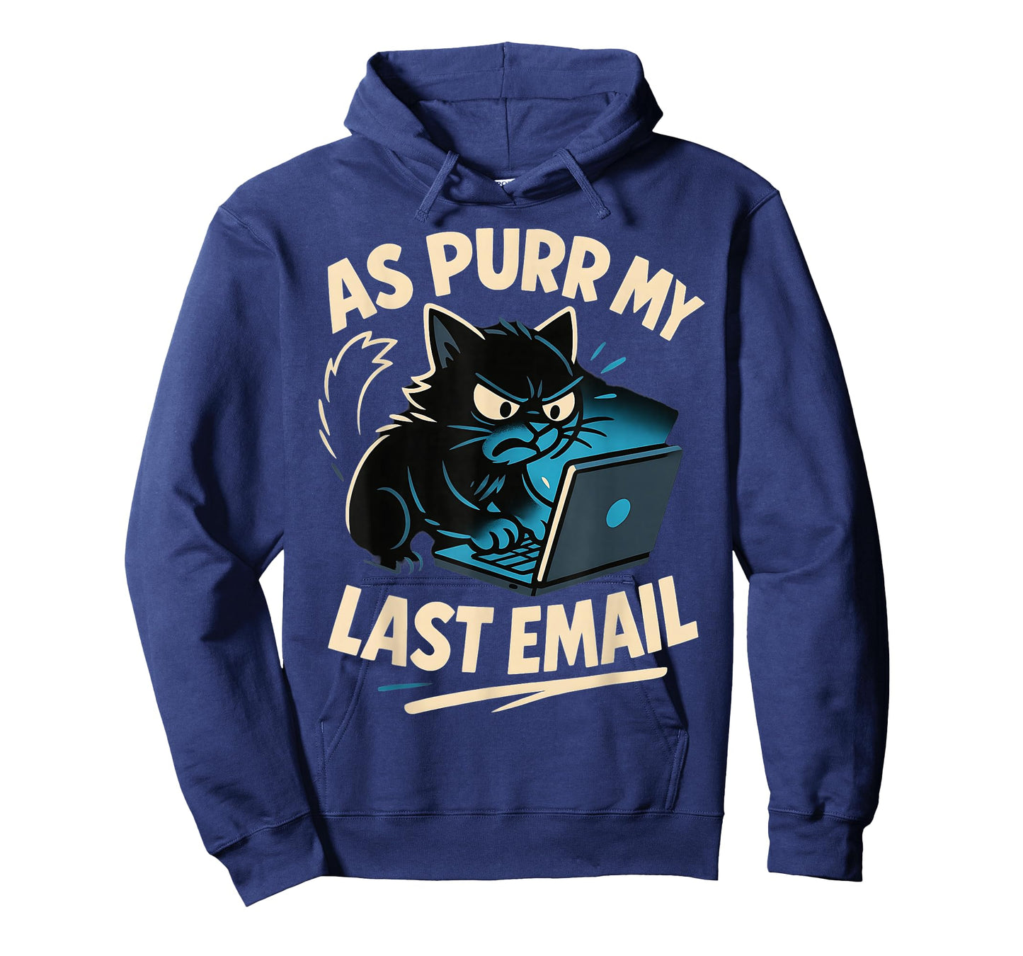 As Purr My Last Email Work Office Funny Cat Pun Graphic T-Shirt