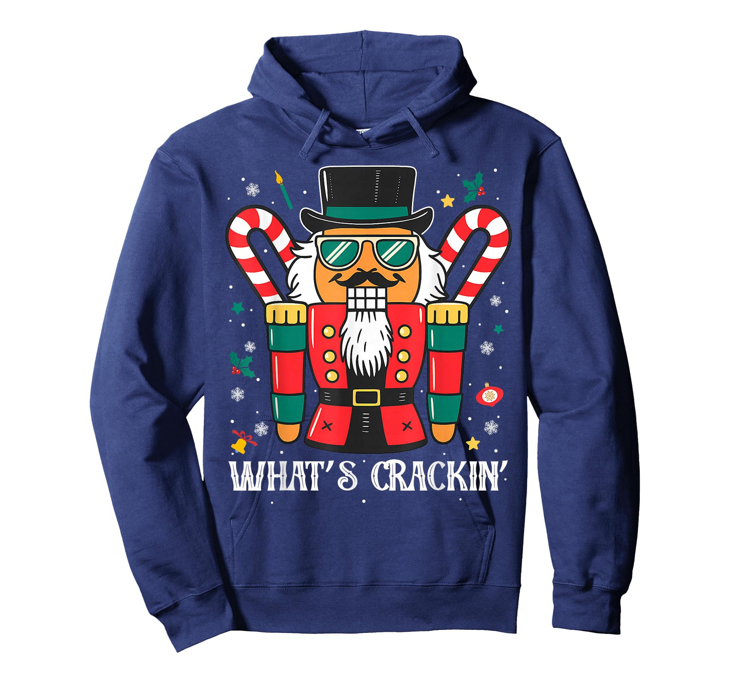 Christmas Nutcracker Whats Crackin Funny Xmas Men Women T-Shirt