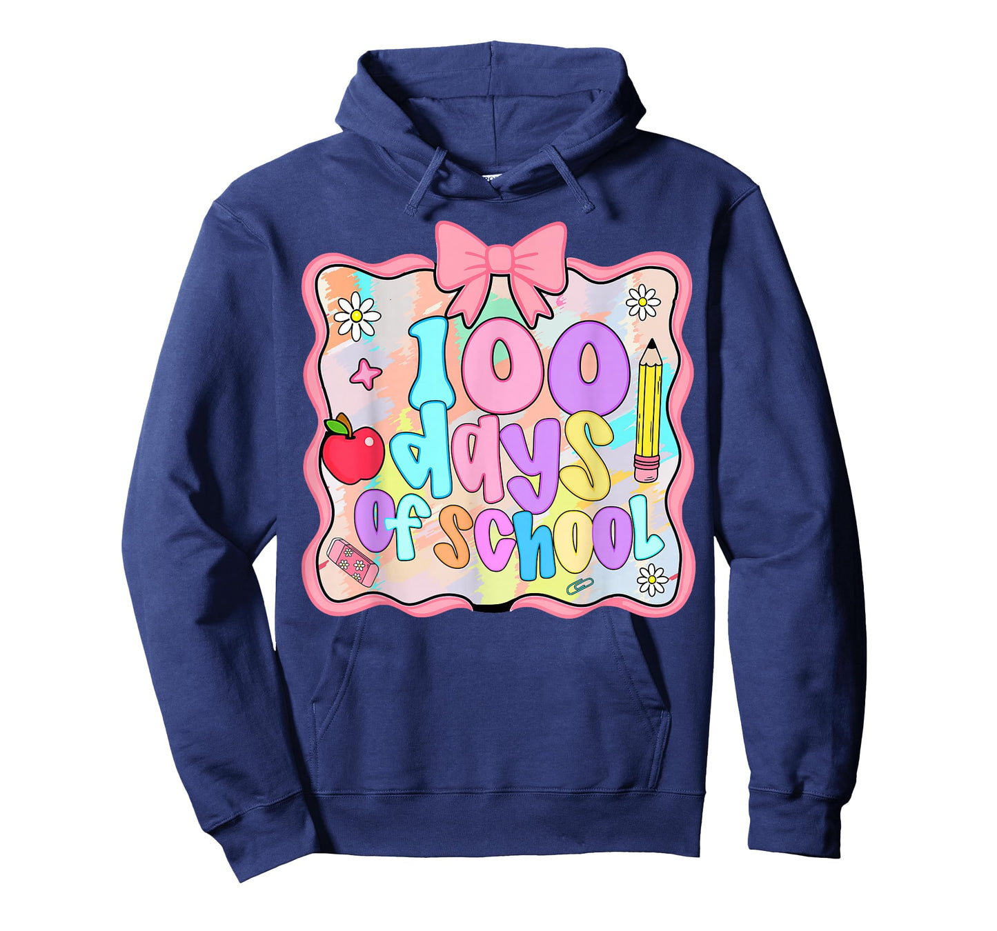 100 Days of School Preppy 100th Day of School Kids Teacher T-Shirt