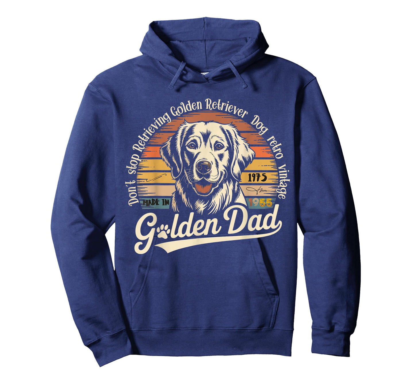 Don´t Stop Retrieving Golden Retriever Dog Retro Vintage T-Shirt