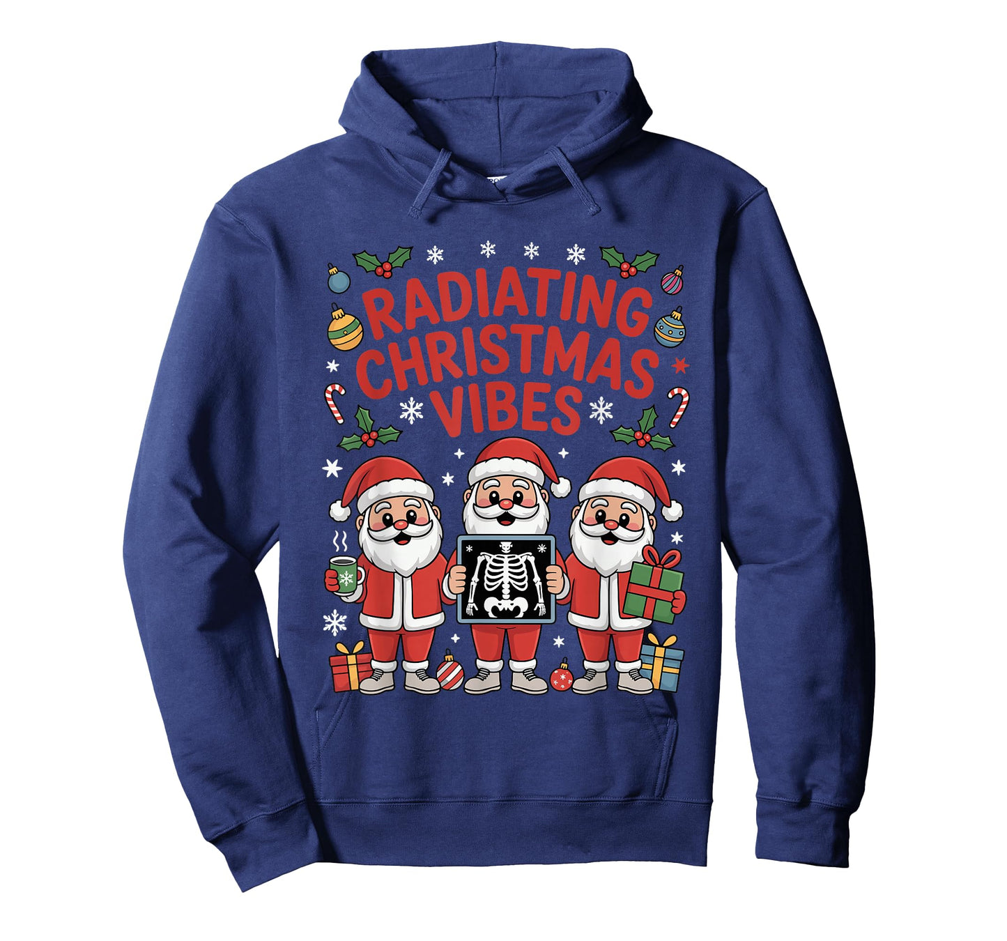 Funny Xmas Radiating Christmas Vibes X-ray Radiology Tech T-Shirt