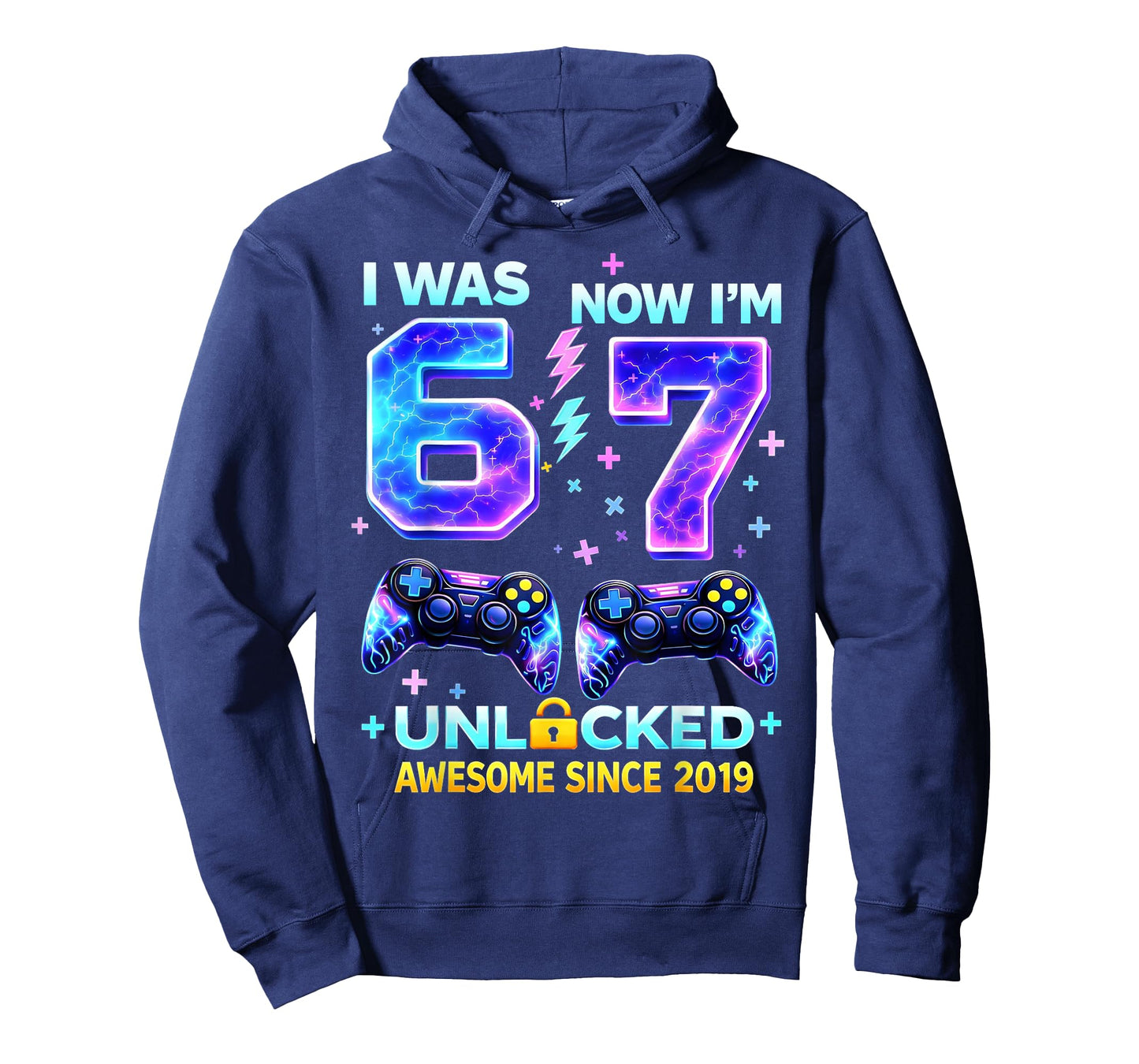 I was 6 Now I’m 7 Gamer Boy Birthday Boys Gifts for Men Kids T-Shirt