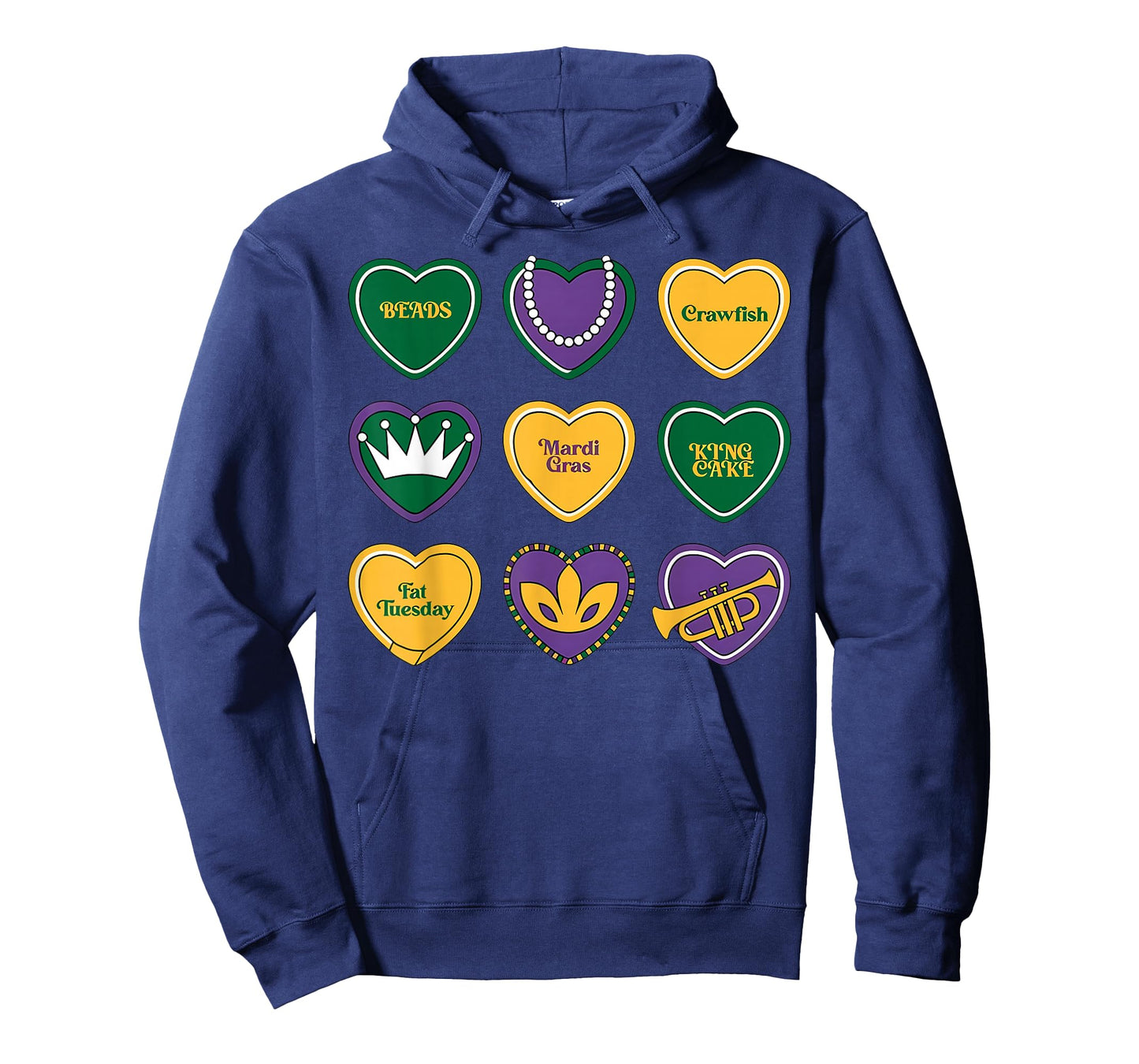 Mardi Gras Conversation Heart Candy Festival New Orleans T-Shirt