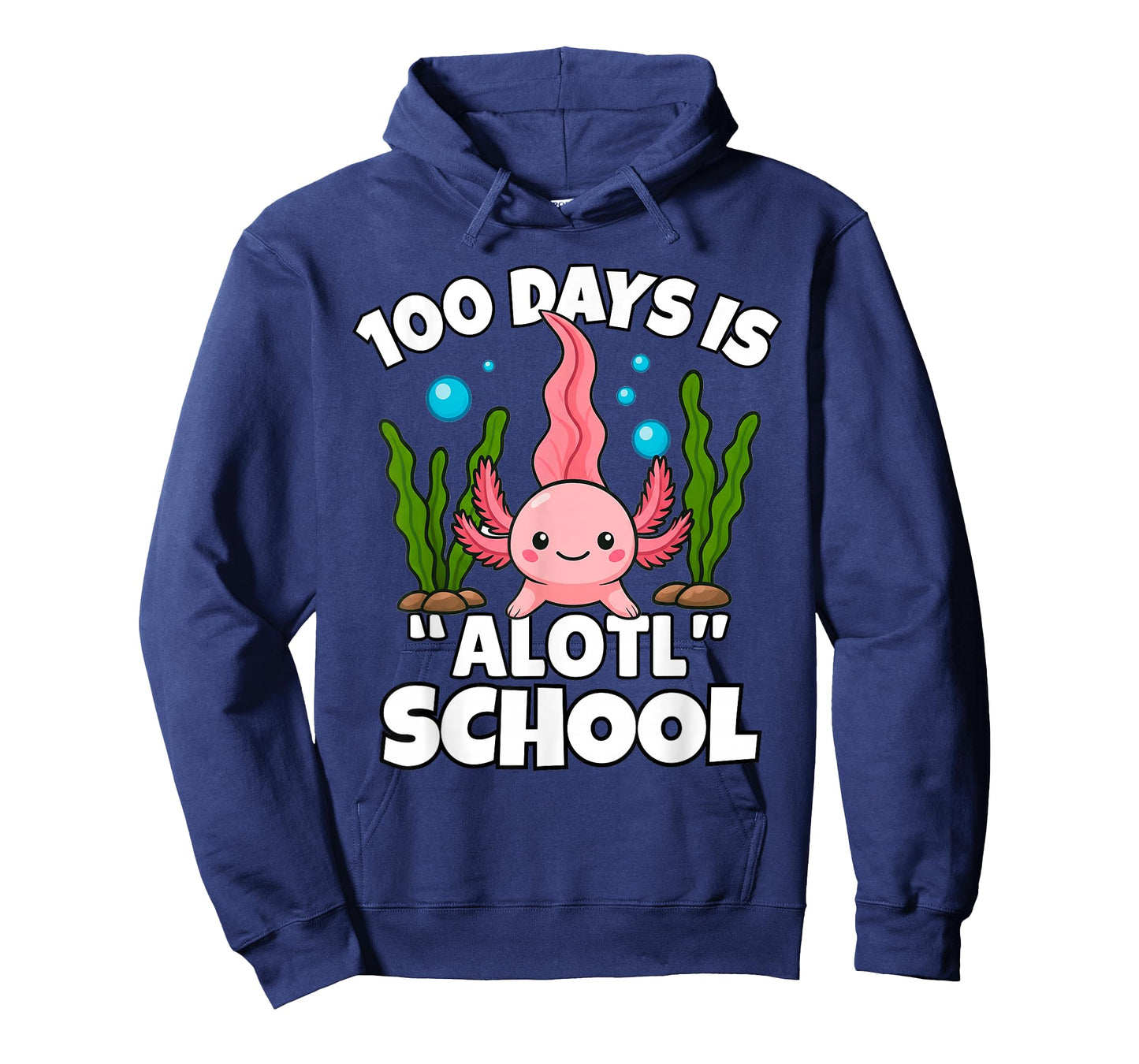 Cute 100 Days of School Axolotl Alotl Pun Girls Boys Kids T-Shirt