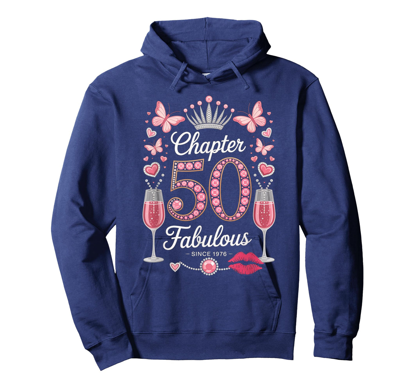 Chapter 50 Fabulous Since 1976 50-Year-Old Gift 50th Bday T-Shirt