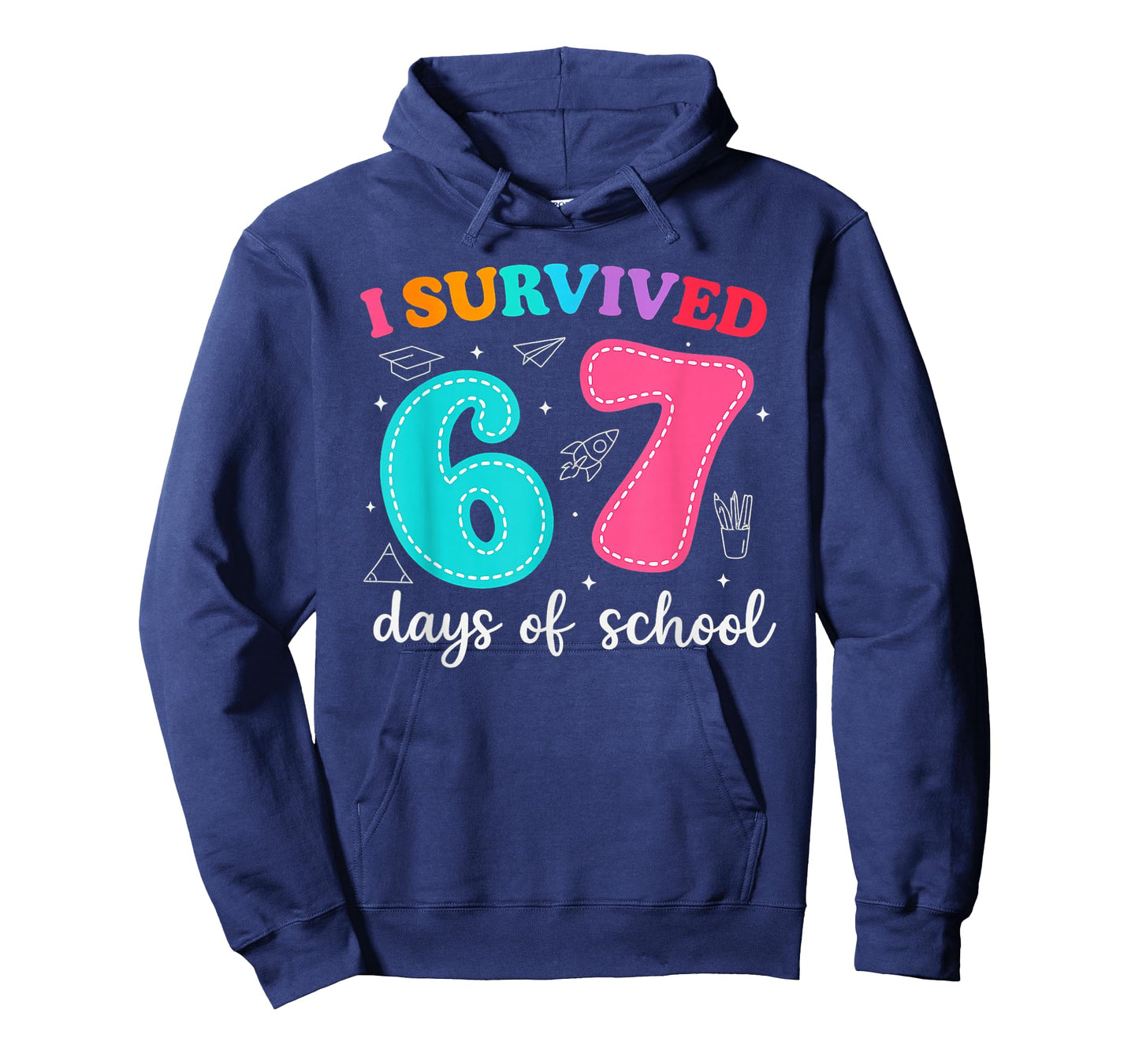 I Survived 67 Days of School Funny Meme Teacher Student T-Shirt