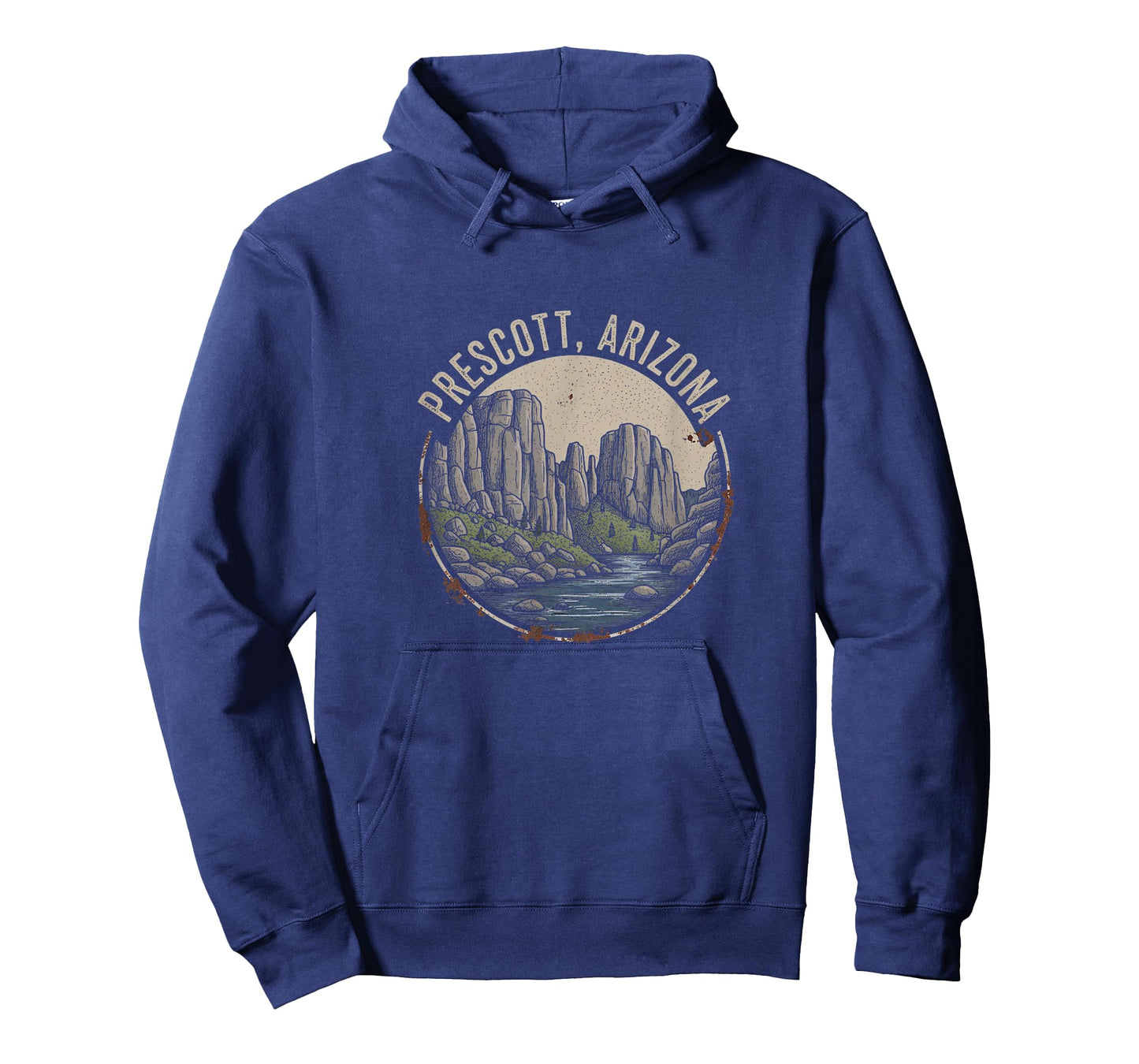 Vintage Prescott Arizona Drawing Art Design T-Shirt