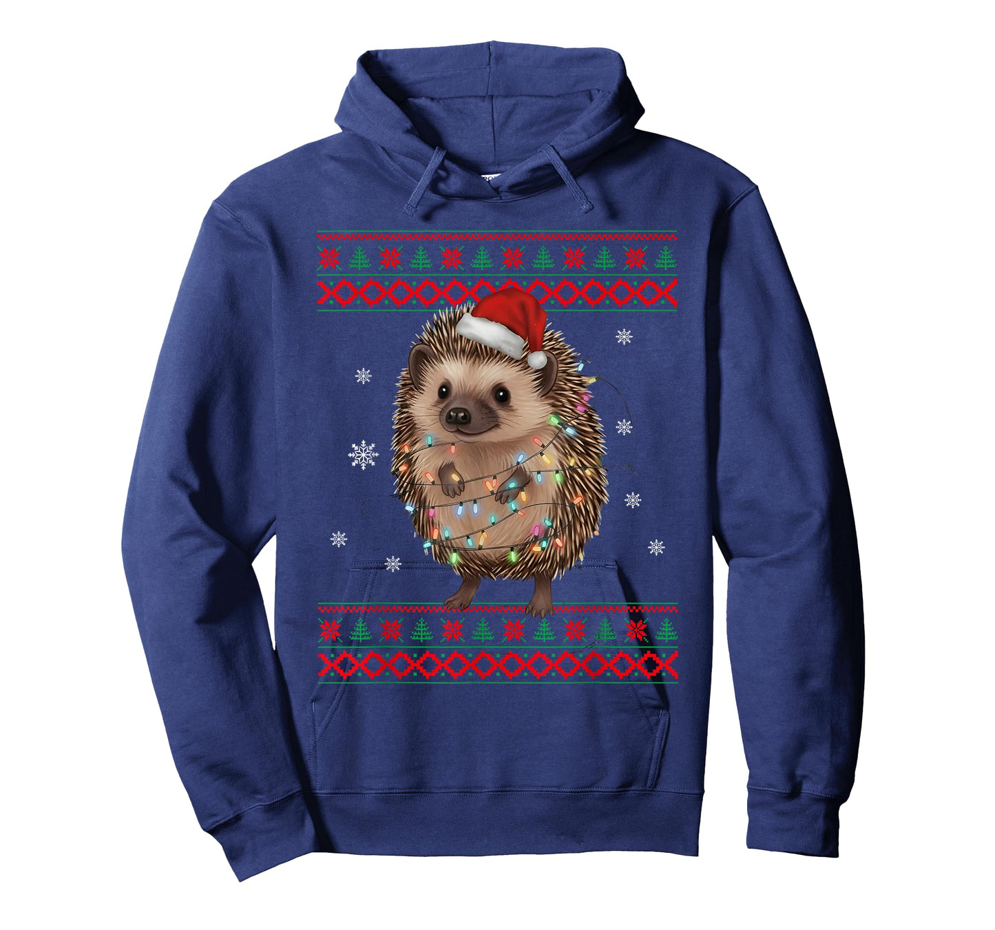 Hedgehog Christmas Sweater Hedgehog Christmas Tree Lights T-Shirt