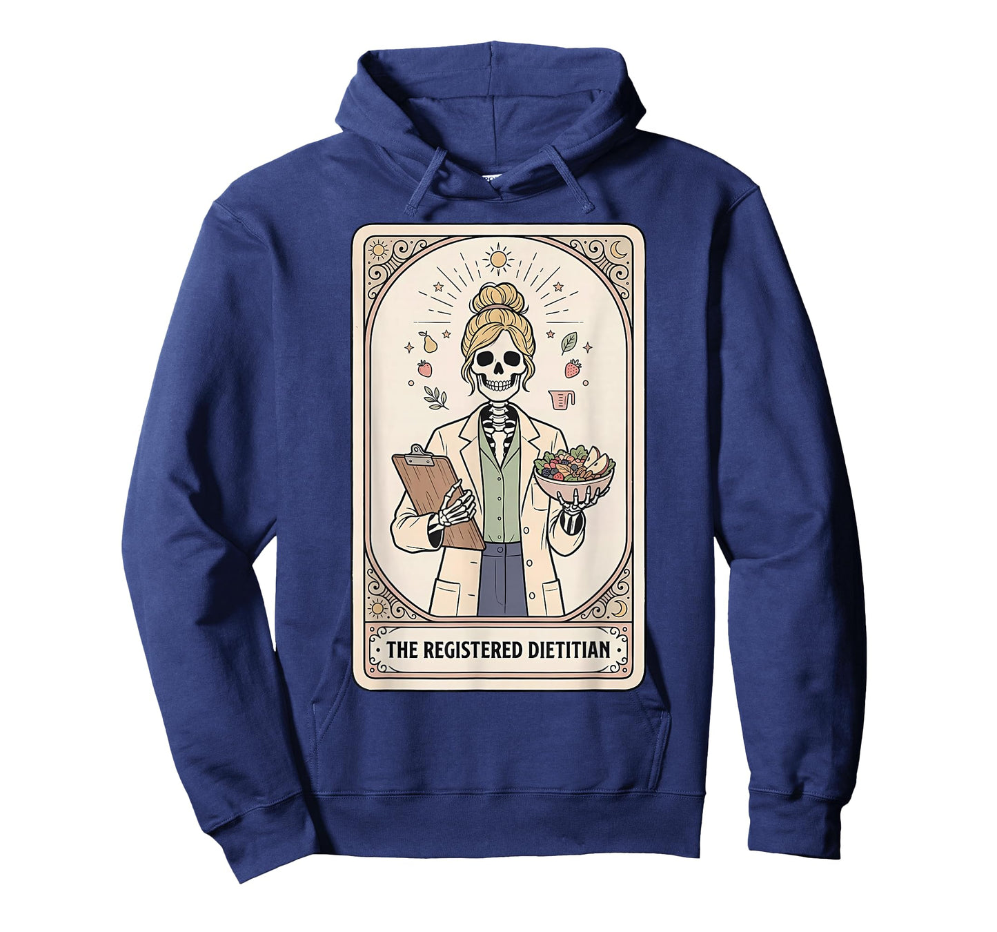 Skeleton Registered Dietitian Tarot Card Nutritionist Grad T-Shirt