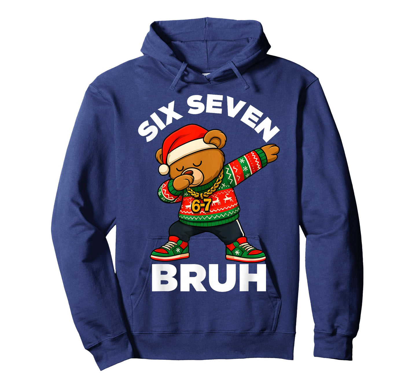 67 Christmas Dabbing Hip Hop Teddy Bear Six Seven Meme Boys T-Shirt