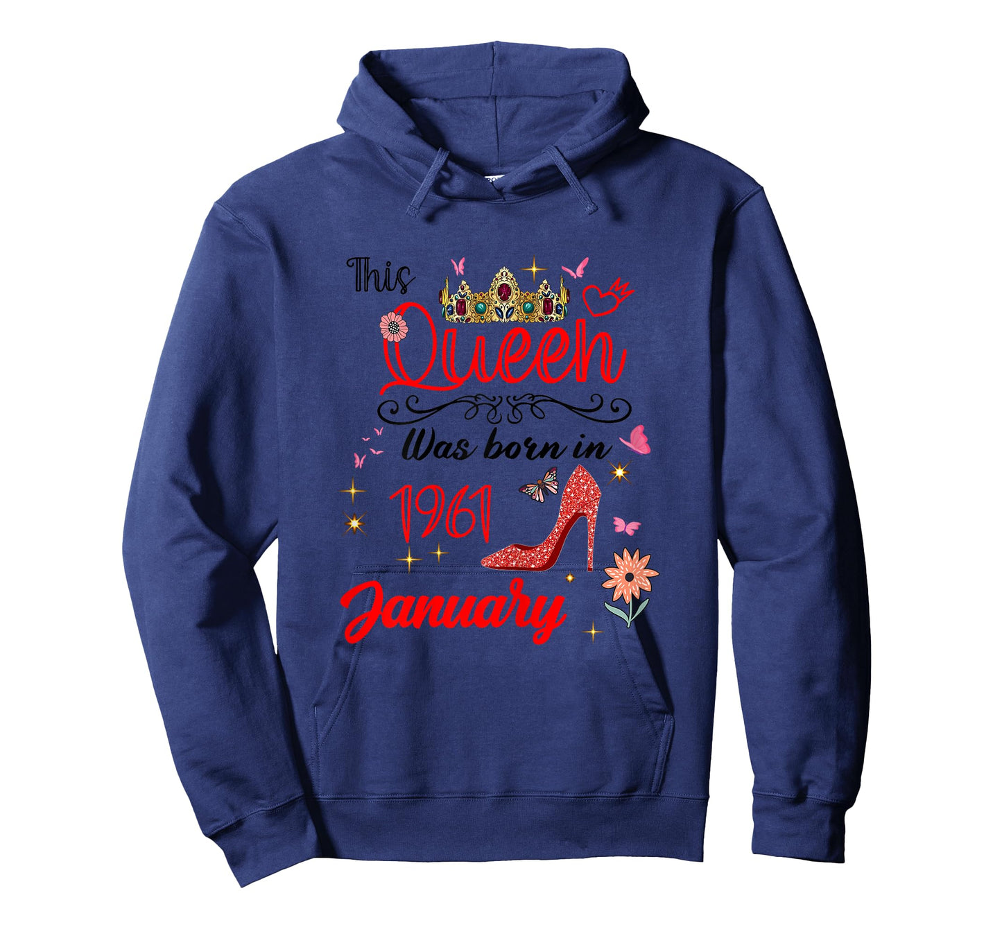 January 1961 Birthday This Queen was Born in January 1961 T-Shirt