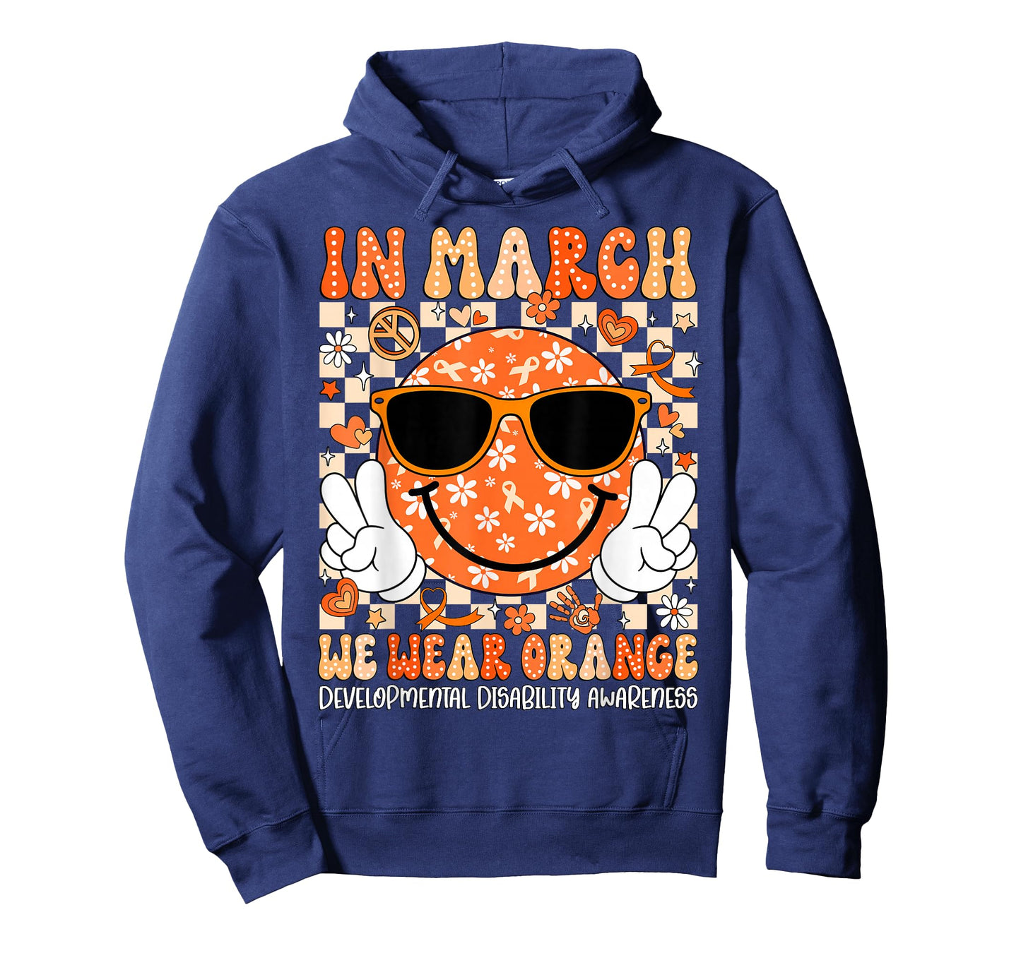 in March We Wear Orange Developmental Disability Awareness T-Shirt