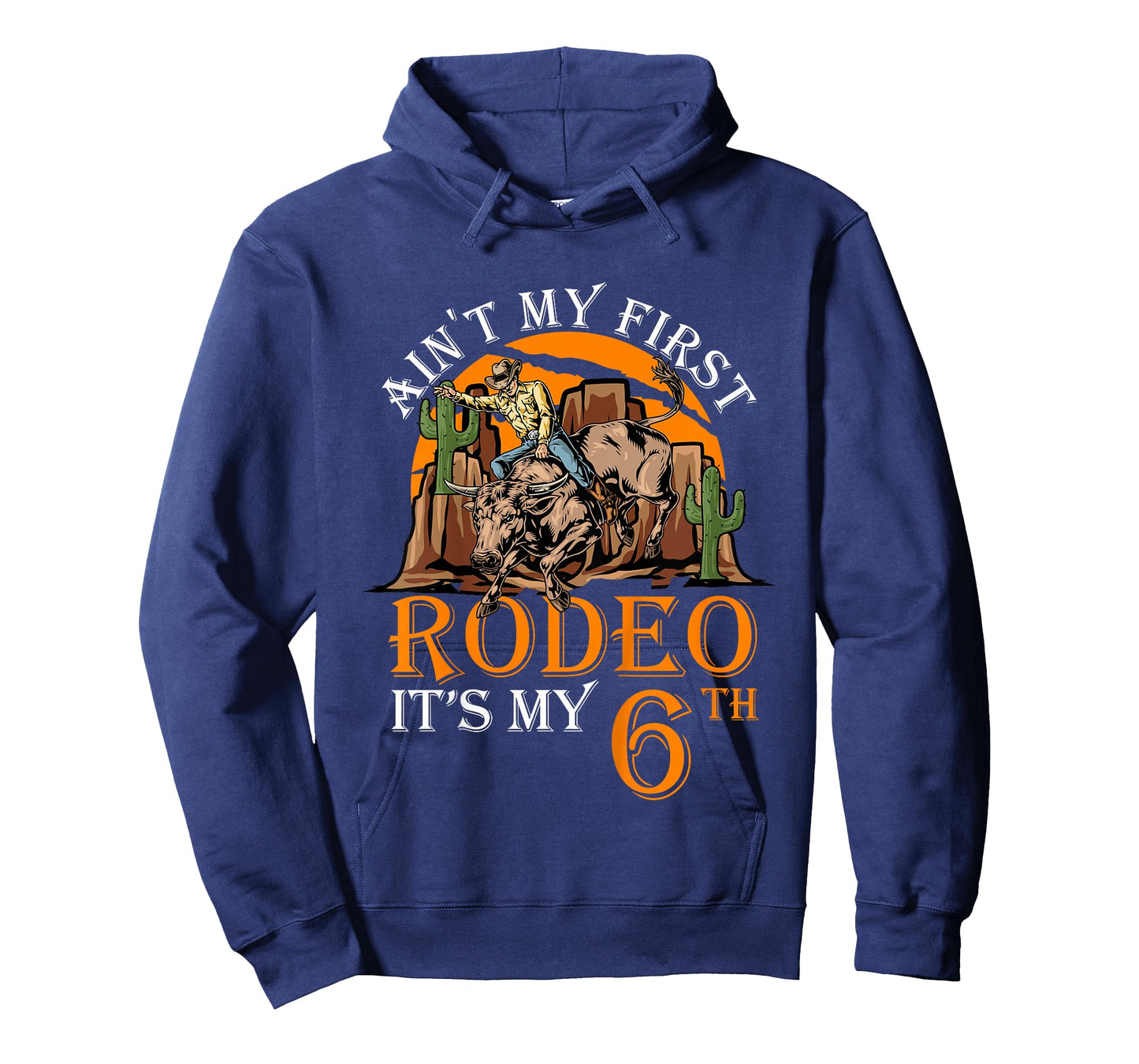 Ain't My First Rodeo Funny Bull Riding 6th Birthday Kids T-Shirt