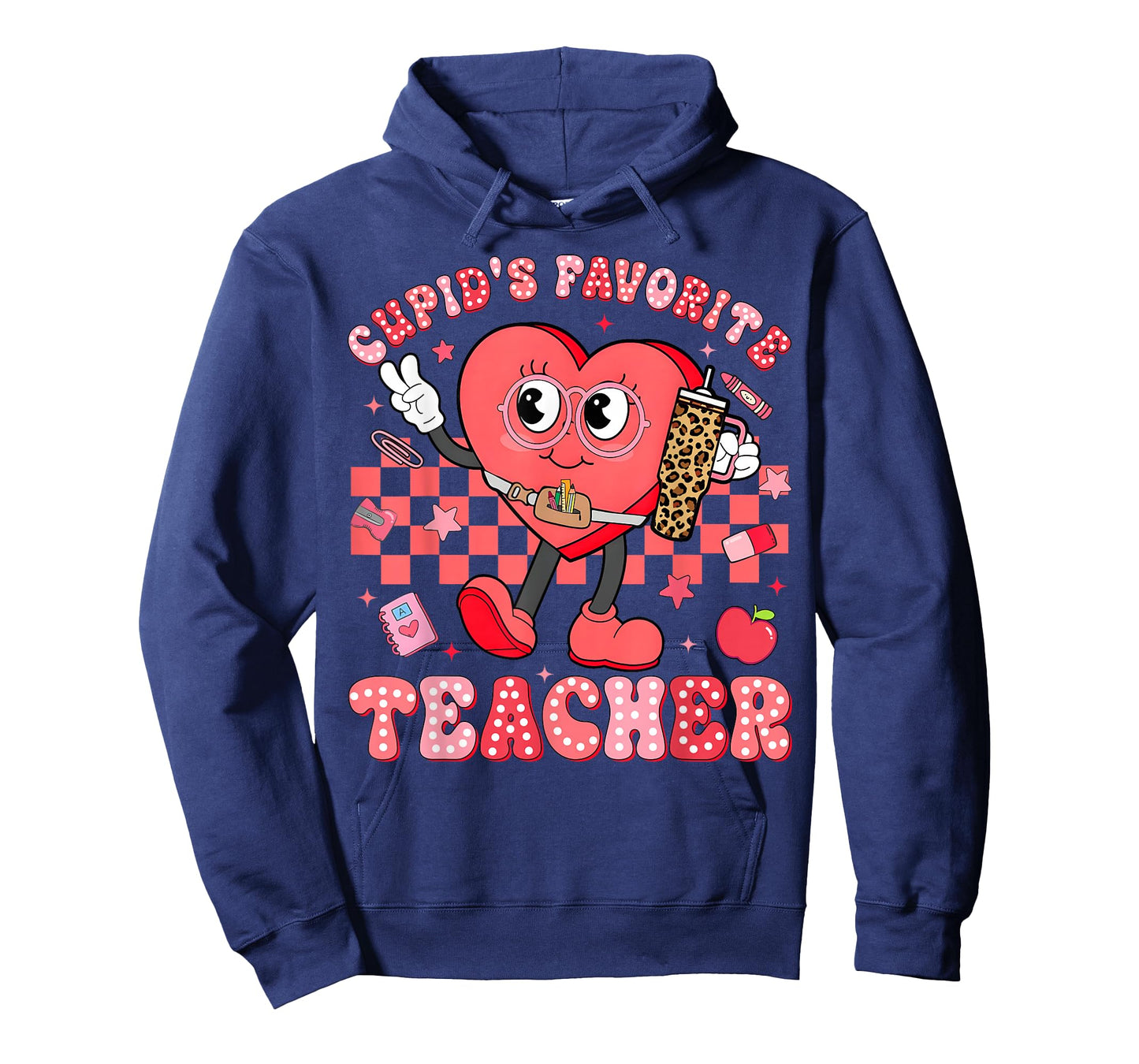 Cute Heart Valentine Cupid's Favorite Teacher Women Girl T-Shirt