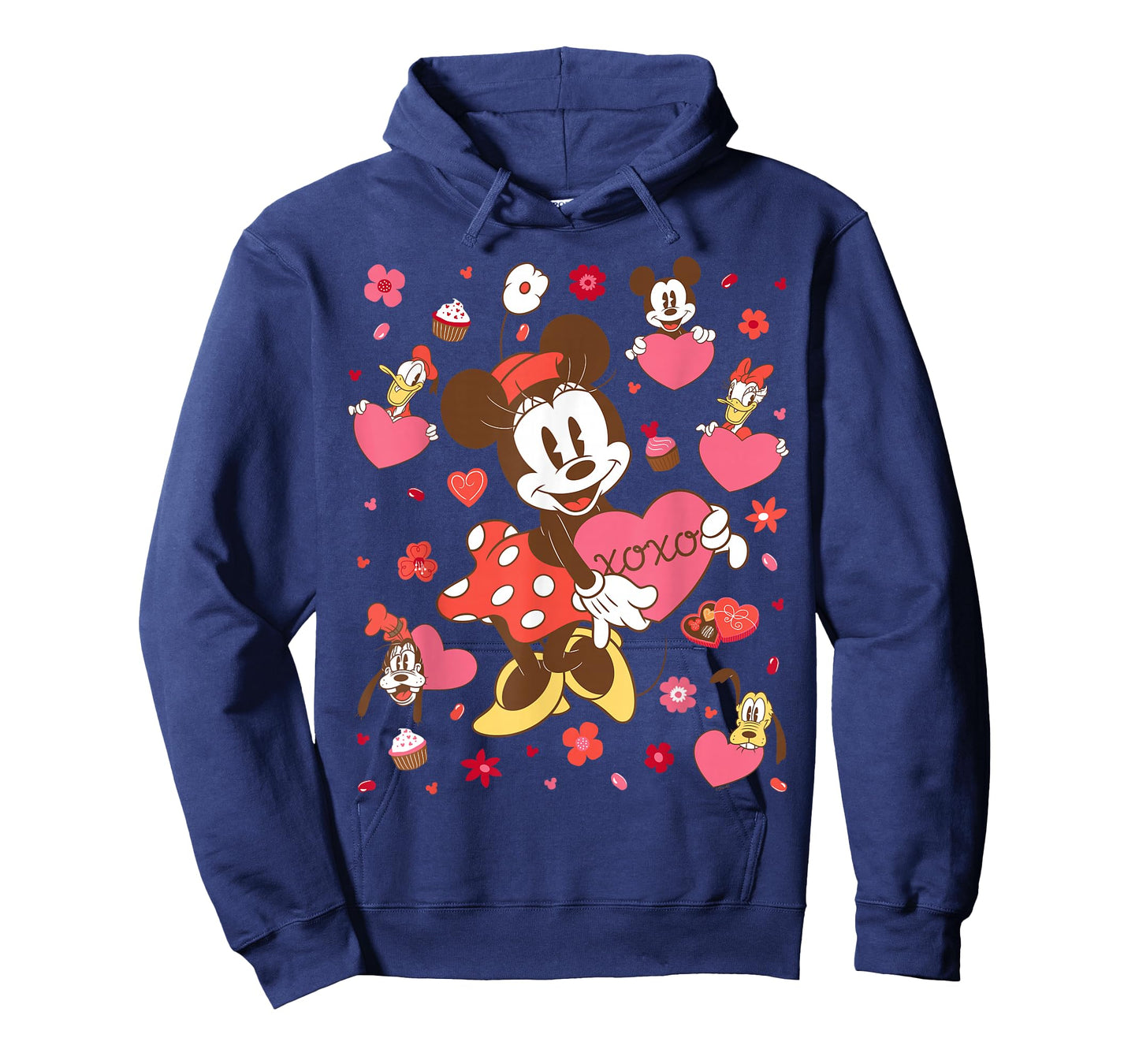 Disney Minnie Mouse & Friends Valentine's Day Retro Hearts T-Shirt