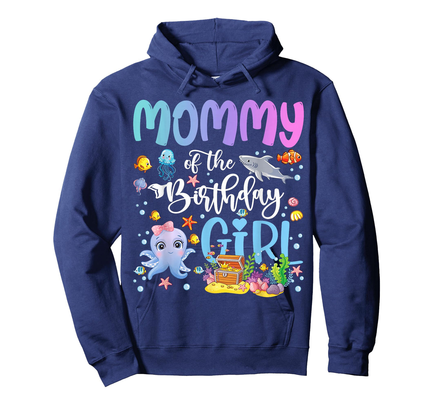 Mommy of The Birthday Girl Sea Fish Ocean Aquarium T-Shirt