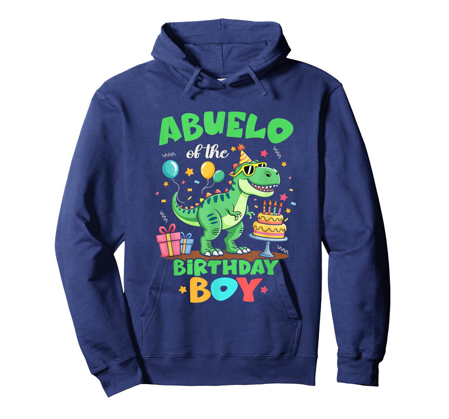 Abuelo of The Birthday Boy T Rex Dinosaur Family Party T-Shirt