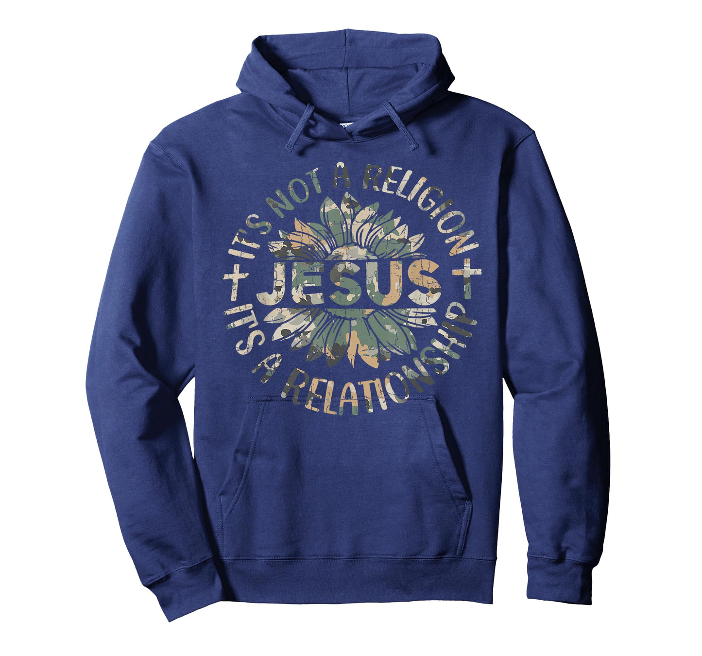 Vintage Camo Jesus Not A Religion It's A Relationship T-Shirt