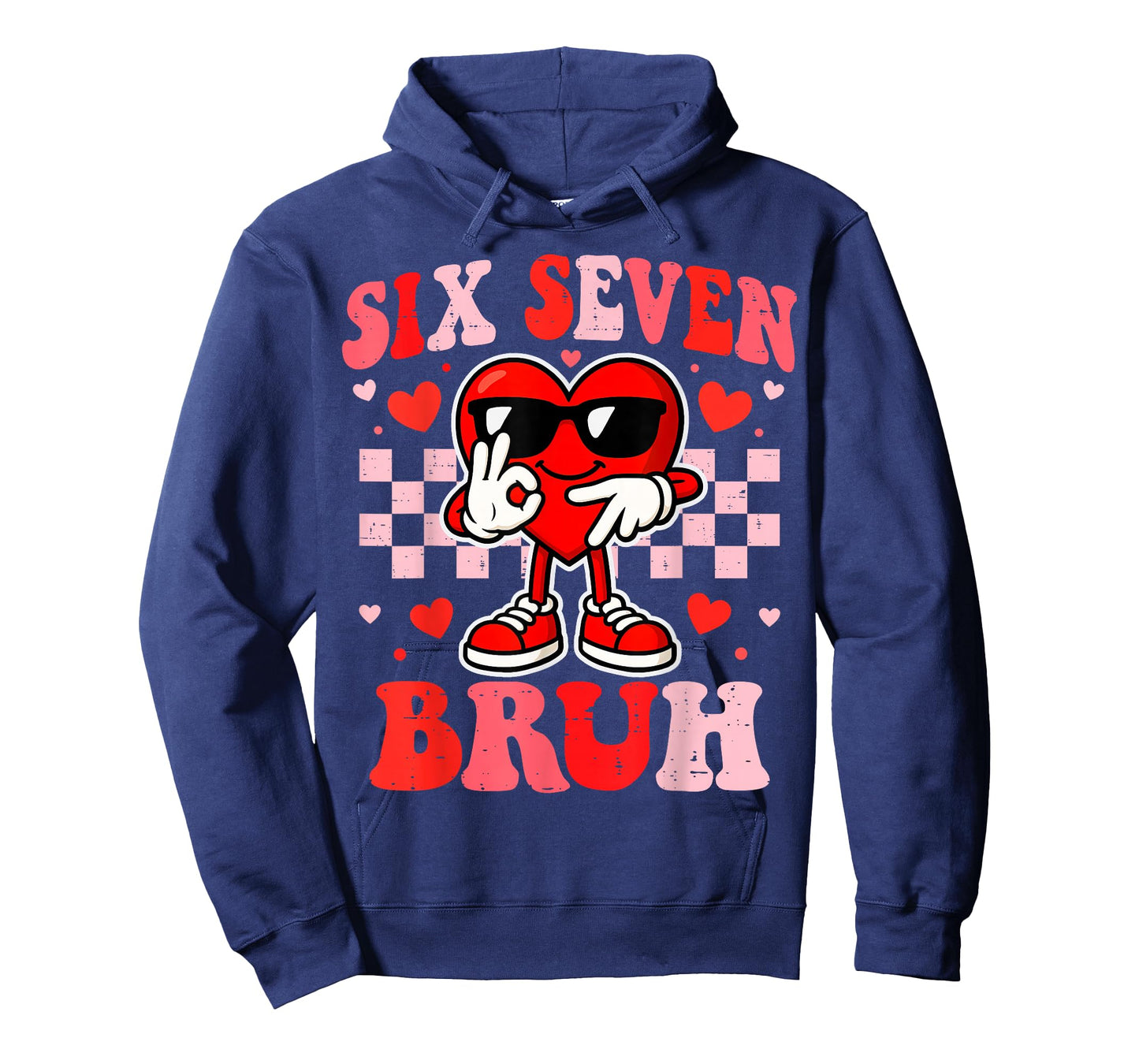 67 Valentine Heart Funny Six Seven Bruh Meme Boys Teens Kids T-Shirt