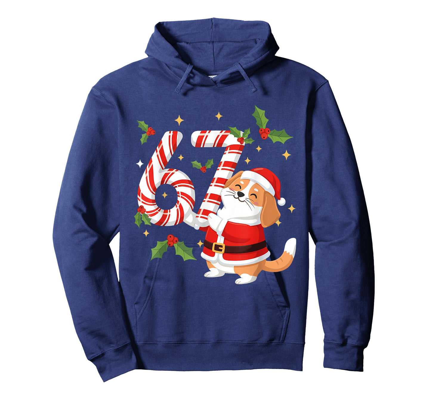 Funny 67 Meme Dog Christmas PJm Men Women Family Matching T-Shirt
