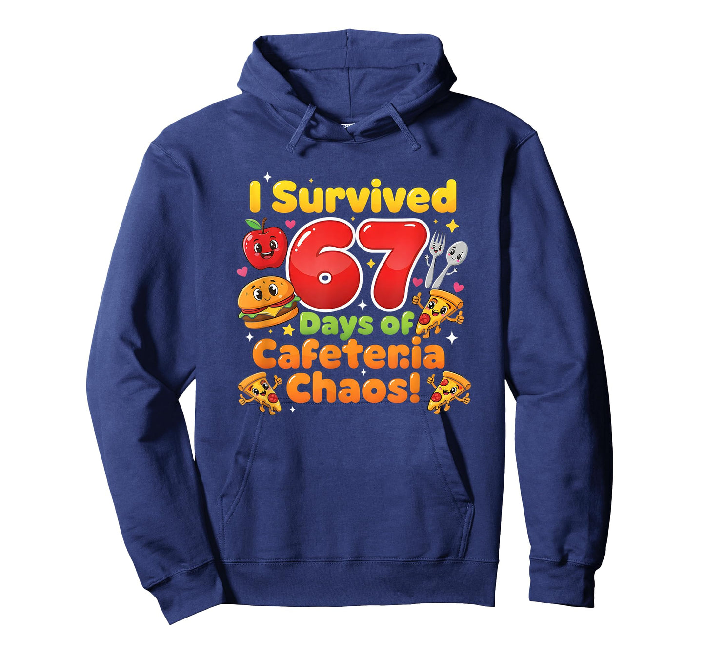 I Survived 67 Days of Cafeteria Chaos 6 7 Meme Lunch Lady T-Shirt