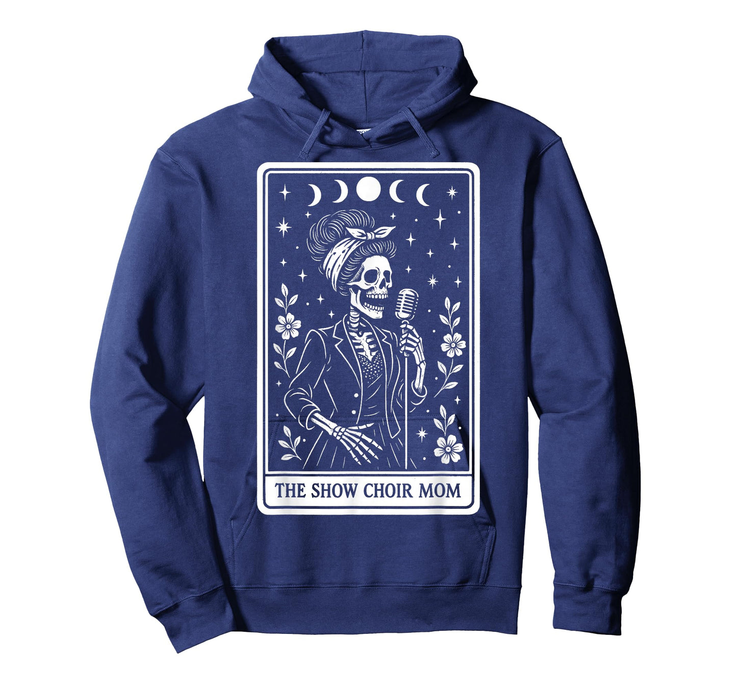 The Show Choir Mom Mama Chorister Singing Skeleton Tarot T-Shirt
