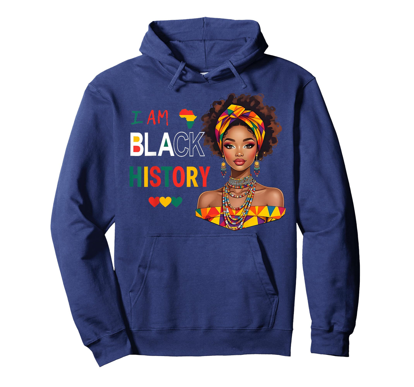 Love Black Woman African Melanin Queen I Am Black History T-Shirt