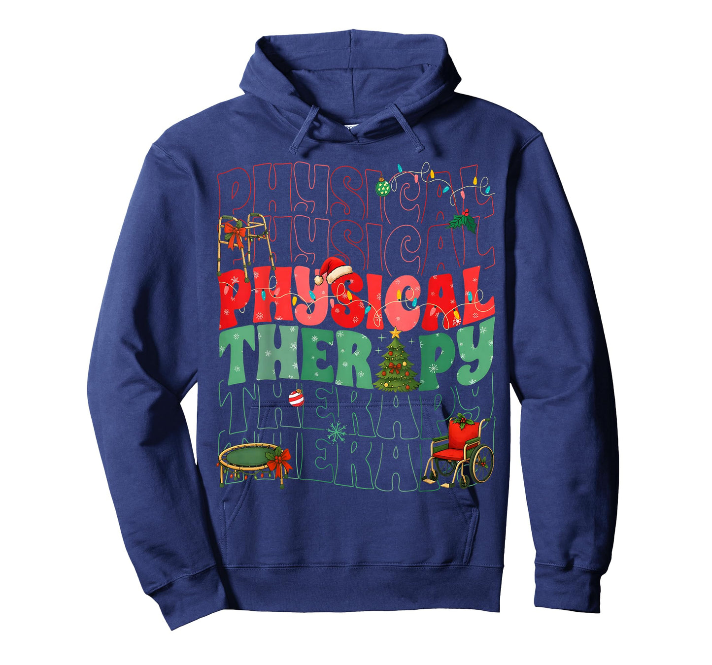 Physical Therapy Christmas Santa Hat PT Therapist Xmas T-Shirt