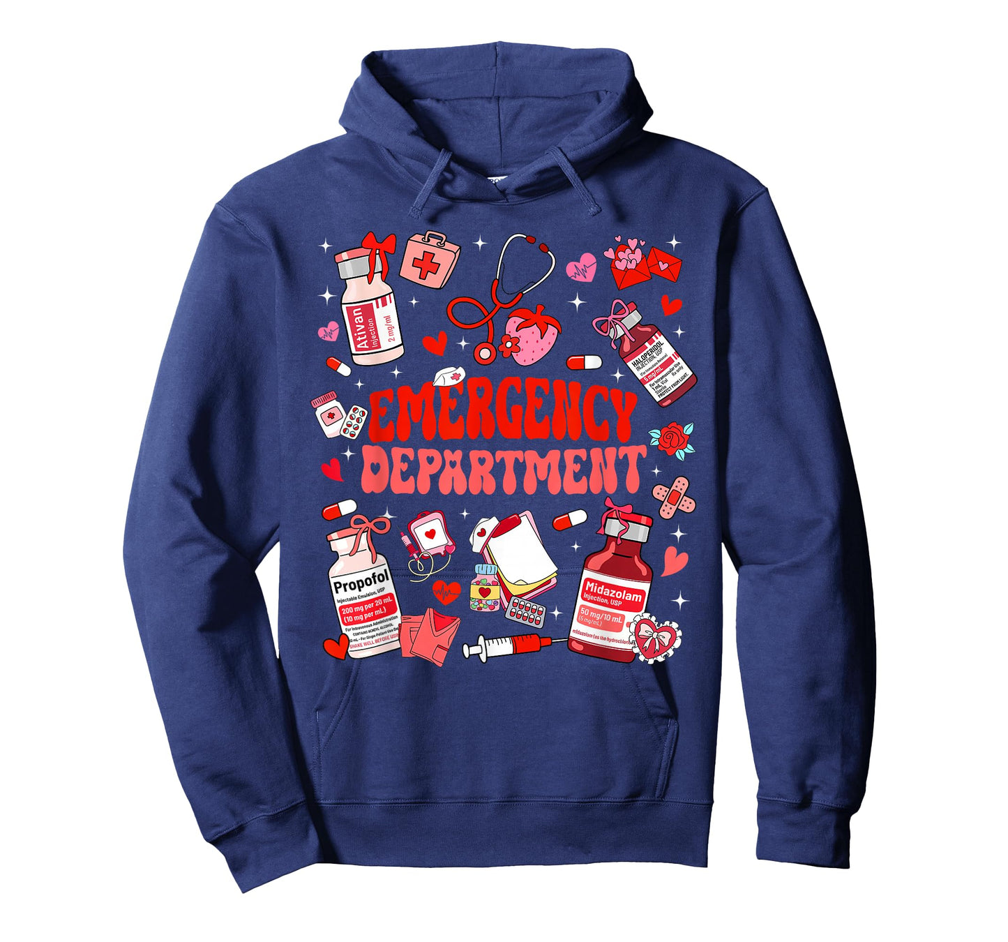 Valentine Nurse Emergency Department ER ED Nurse Women T-Shirt