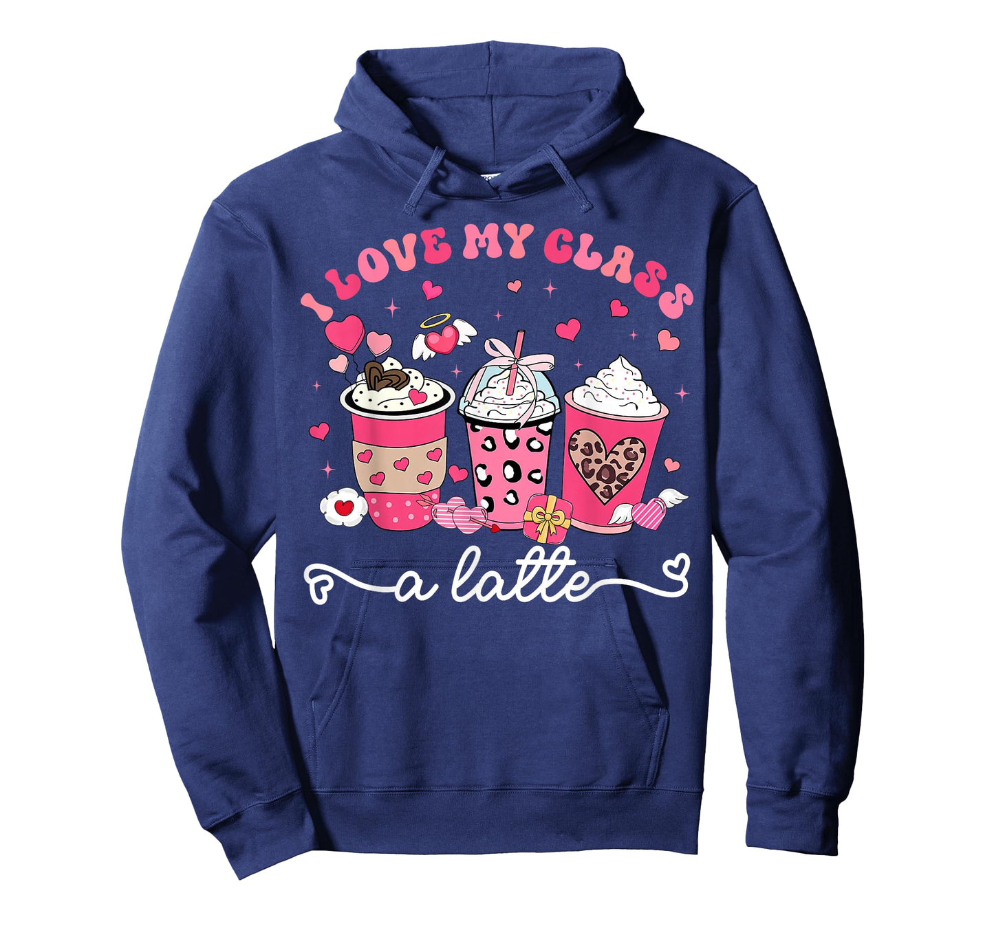I Love My Class A Latte Valentine Teacher Girl Women Kid T-Shirt