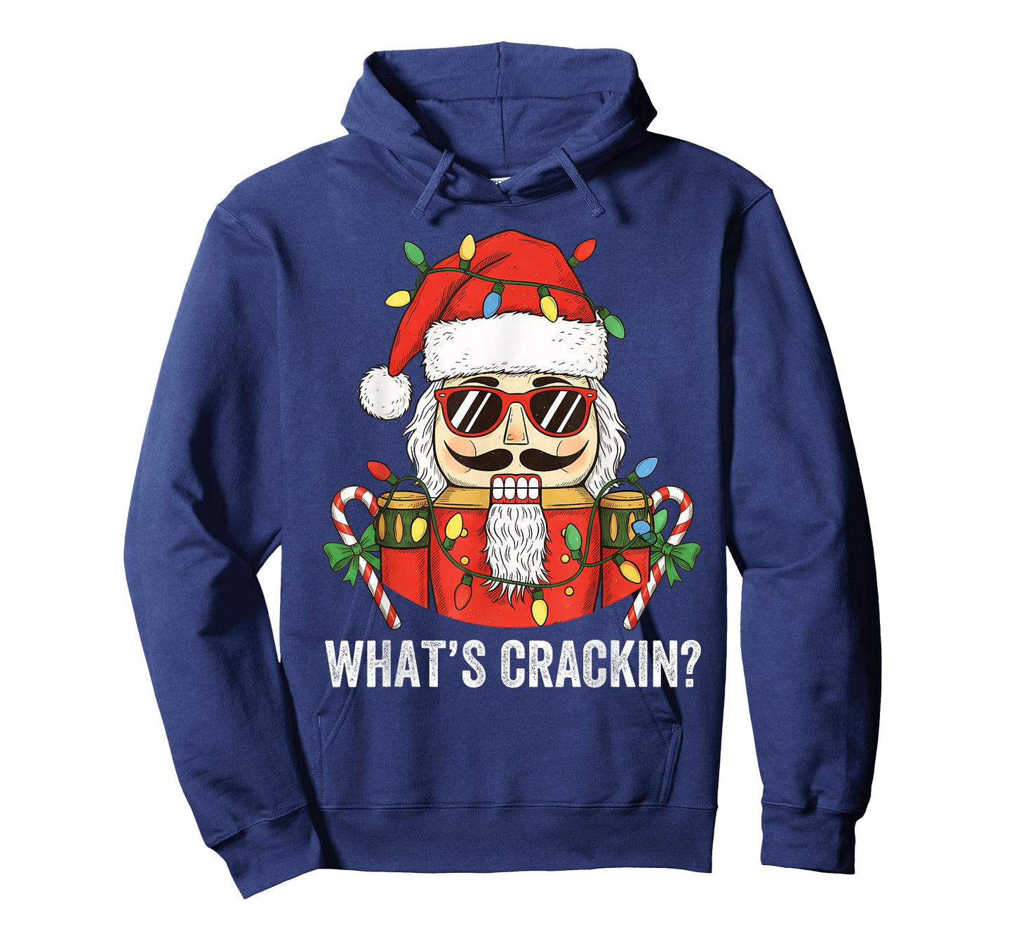 Funny Nutcracker Christmas Shirt Santa Hat Candy Cane Xmas T-Shirt