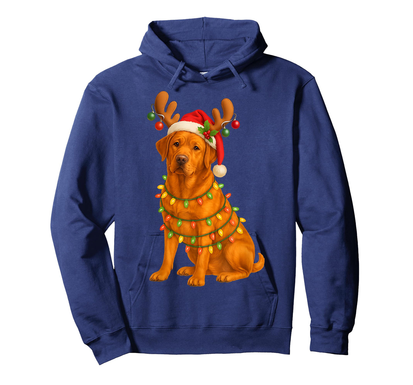 Fox Red Lab Christmas Tree Light Pajama Labrador Dog T-Shirt