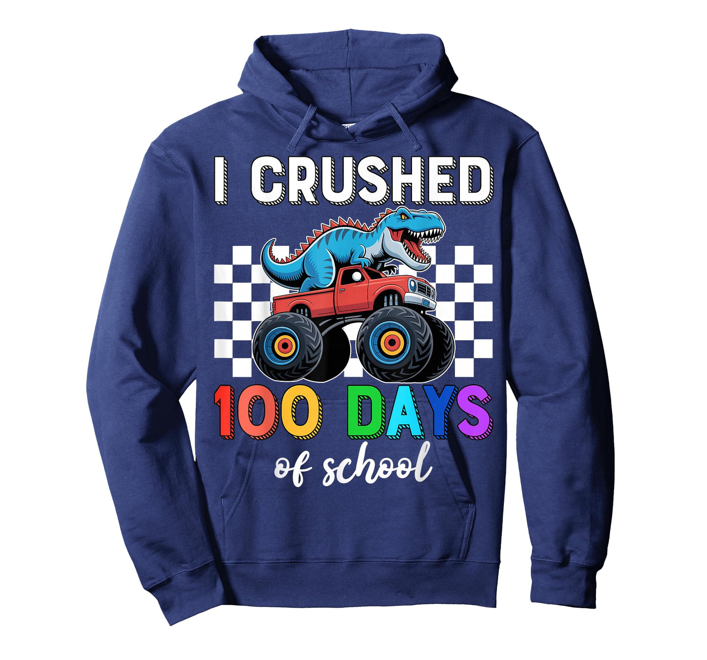 I Crushed 100 Days of School Dino 100th Day of School Boys T-Shirt