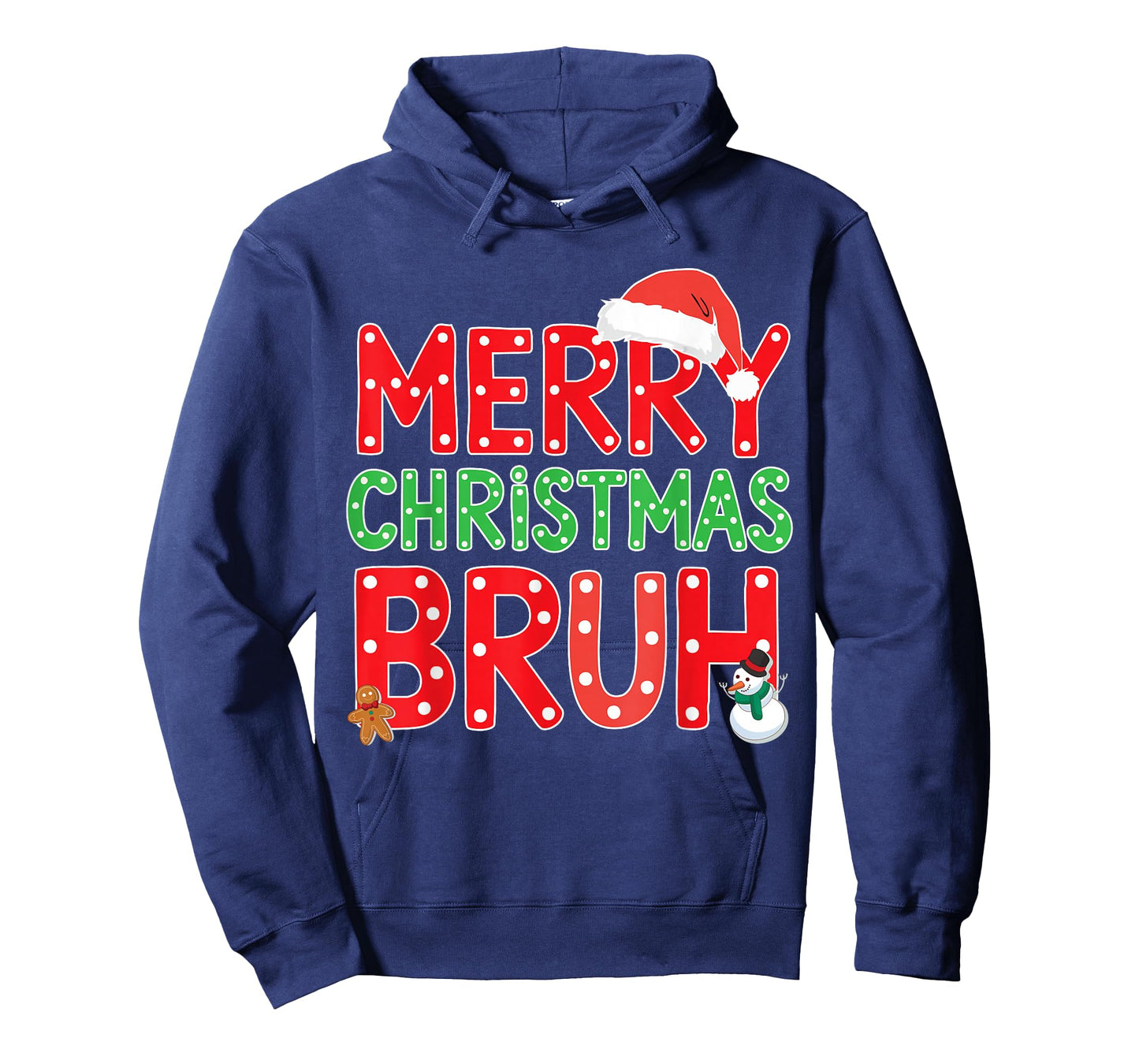 Merry Christmas Bruh Funny Santa Claus Retro Men Women Kids T-Shirt
