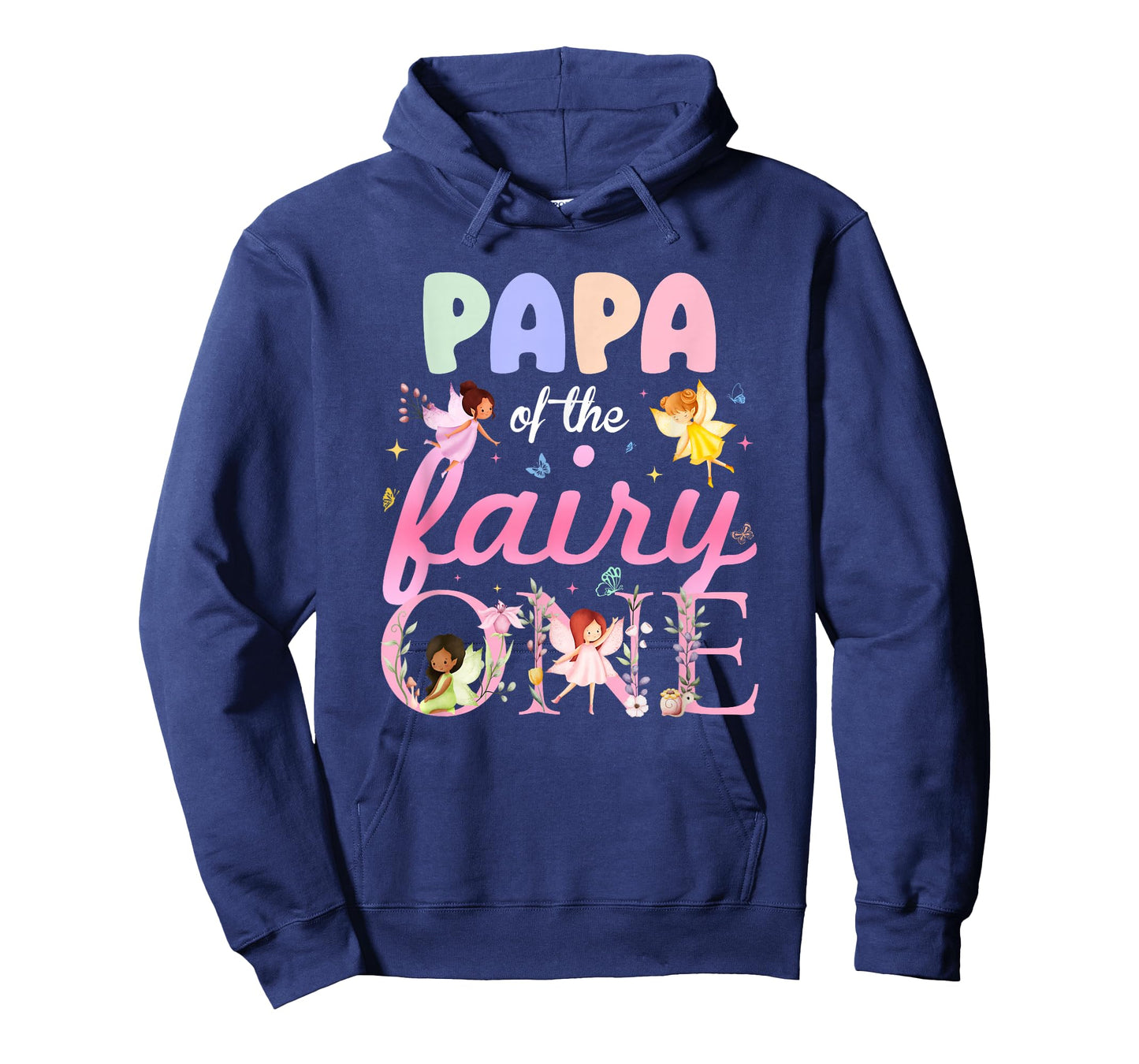 Papa of The Fairy One 1St Birthday Girl Family Matching T-Shirt