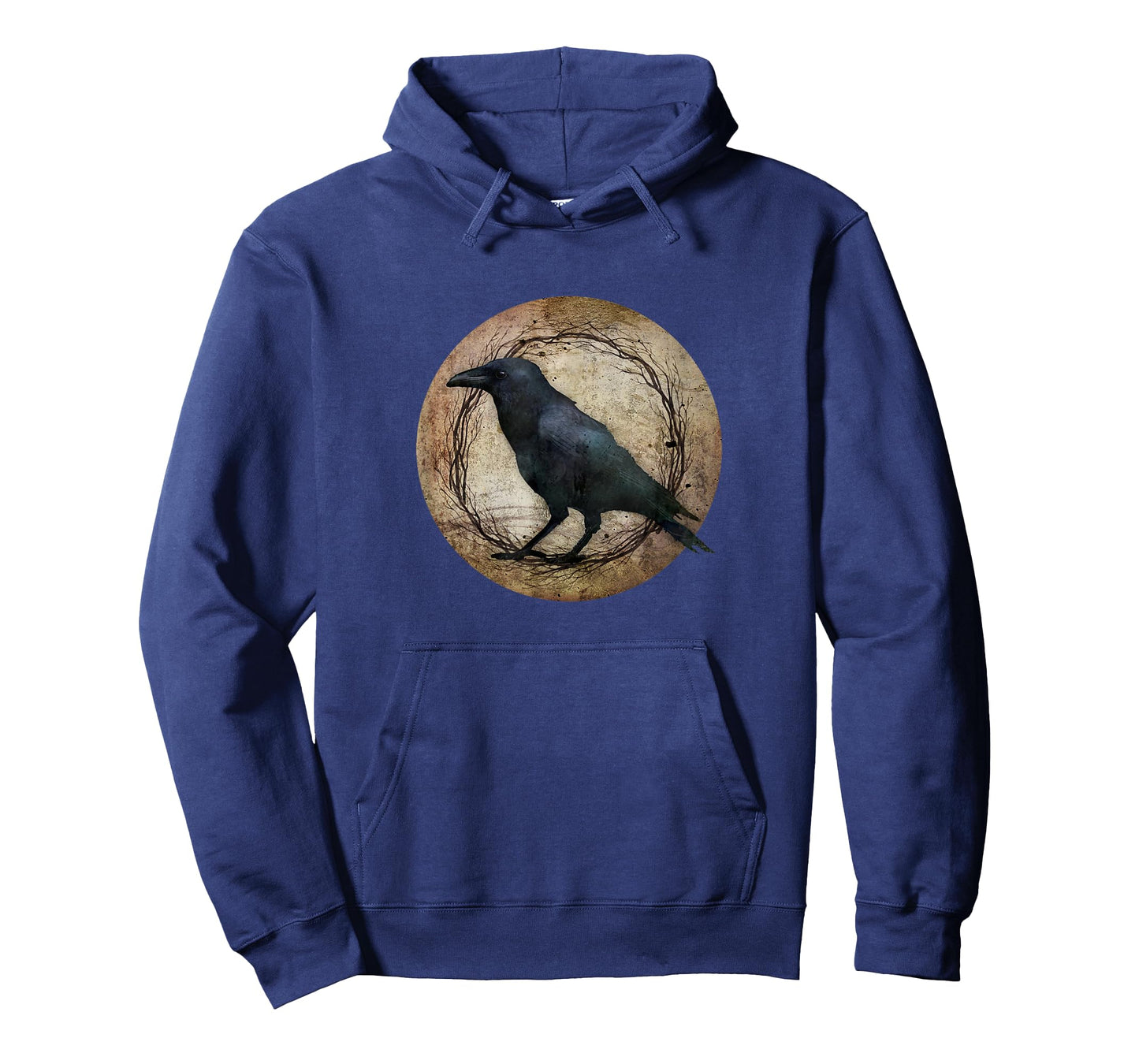 Mystic Crow/Raven Moon Wreath Witchy Gothic Design T-Shirt