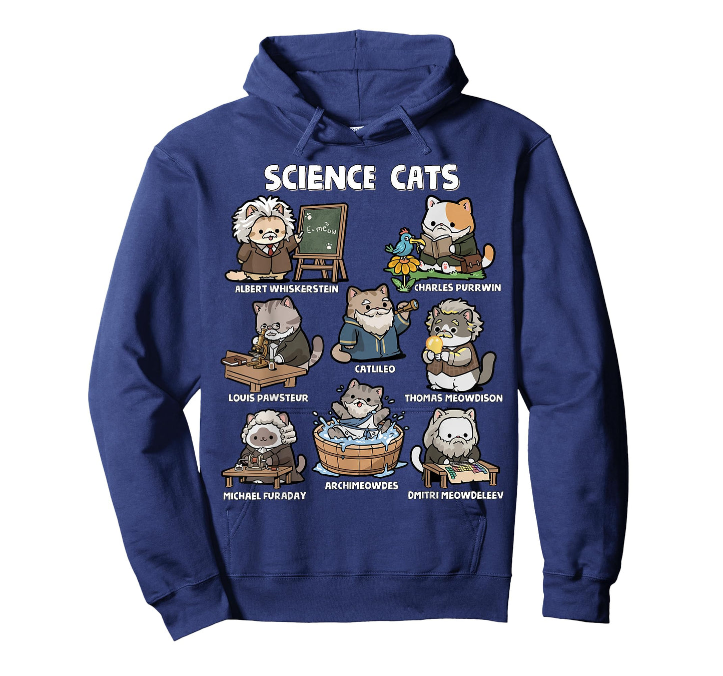 Science Cats Funny Scientist Pun Cat Lover Math Teacher T-Shirt