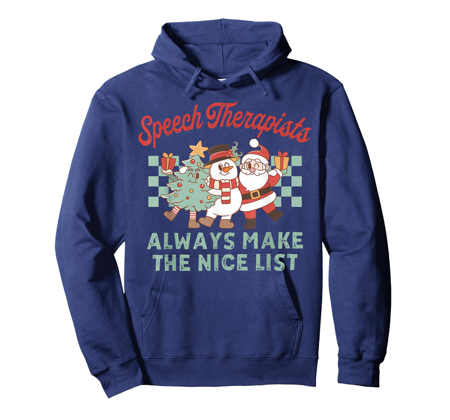 Speech Therapist Always Make The Nice List Christmas SLP T-Shirt