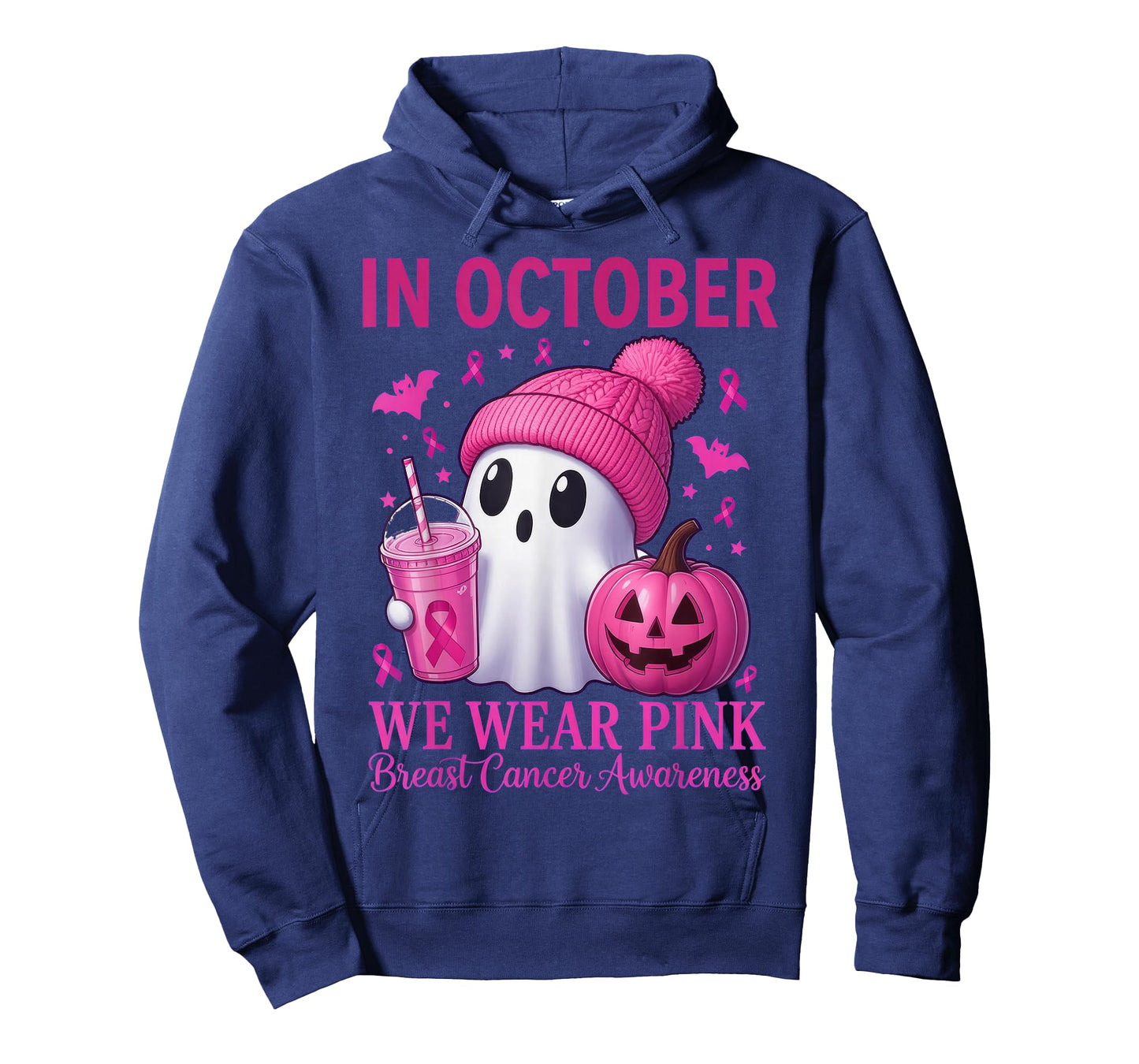 Breast Cancer Halloween Women in October We Wear Pink T-Shirt