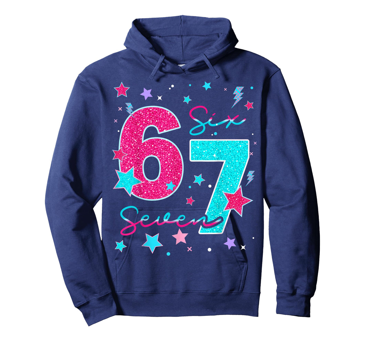 67 Six Seven Meme Funny Gen Alpha Slang for Boys Girls Kids T-Shirt